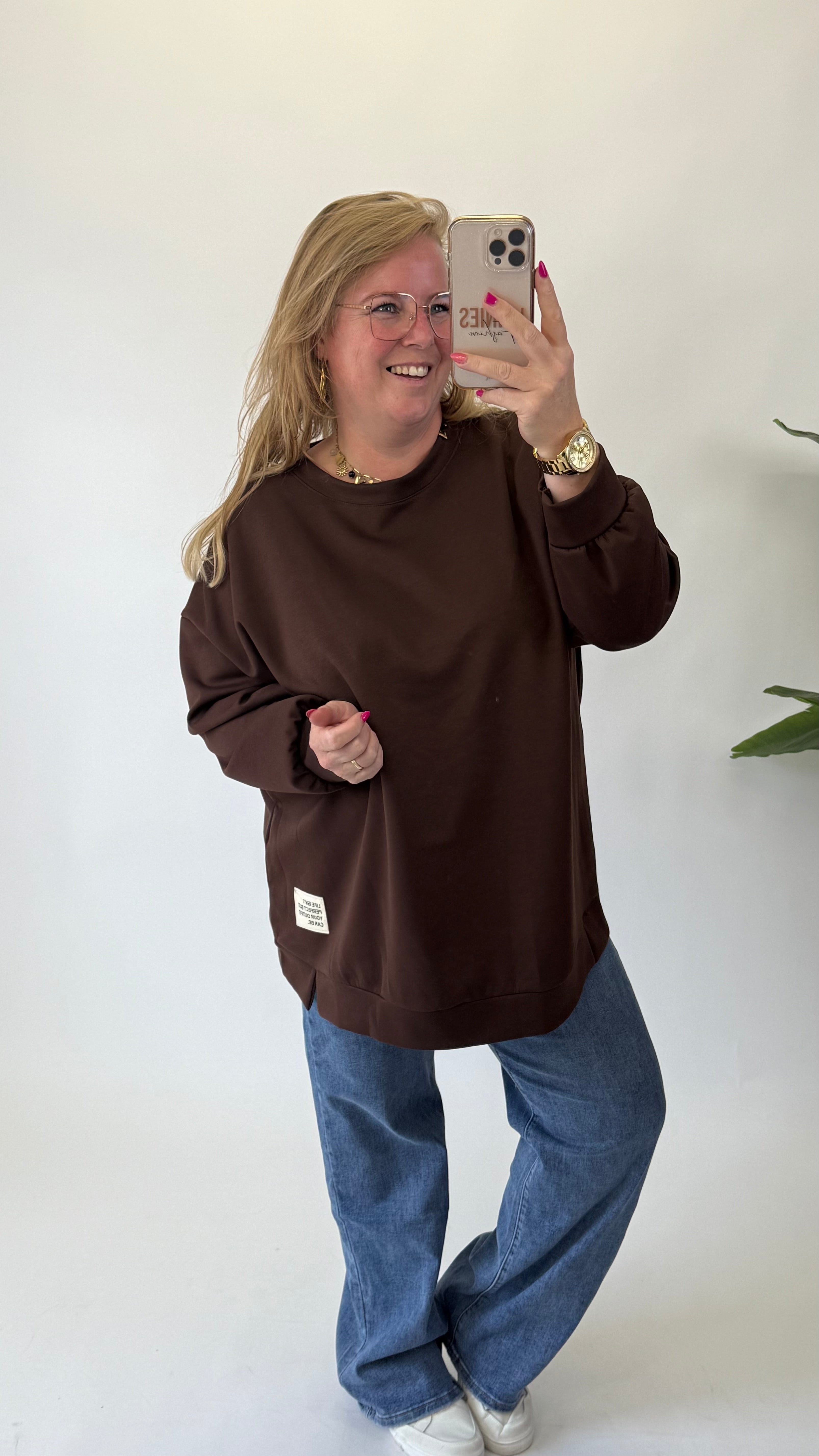 LIFE ISN'T PERFECT SWEATER - 1715