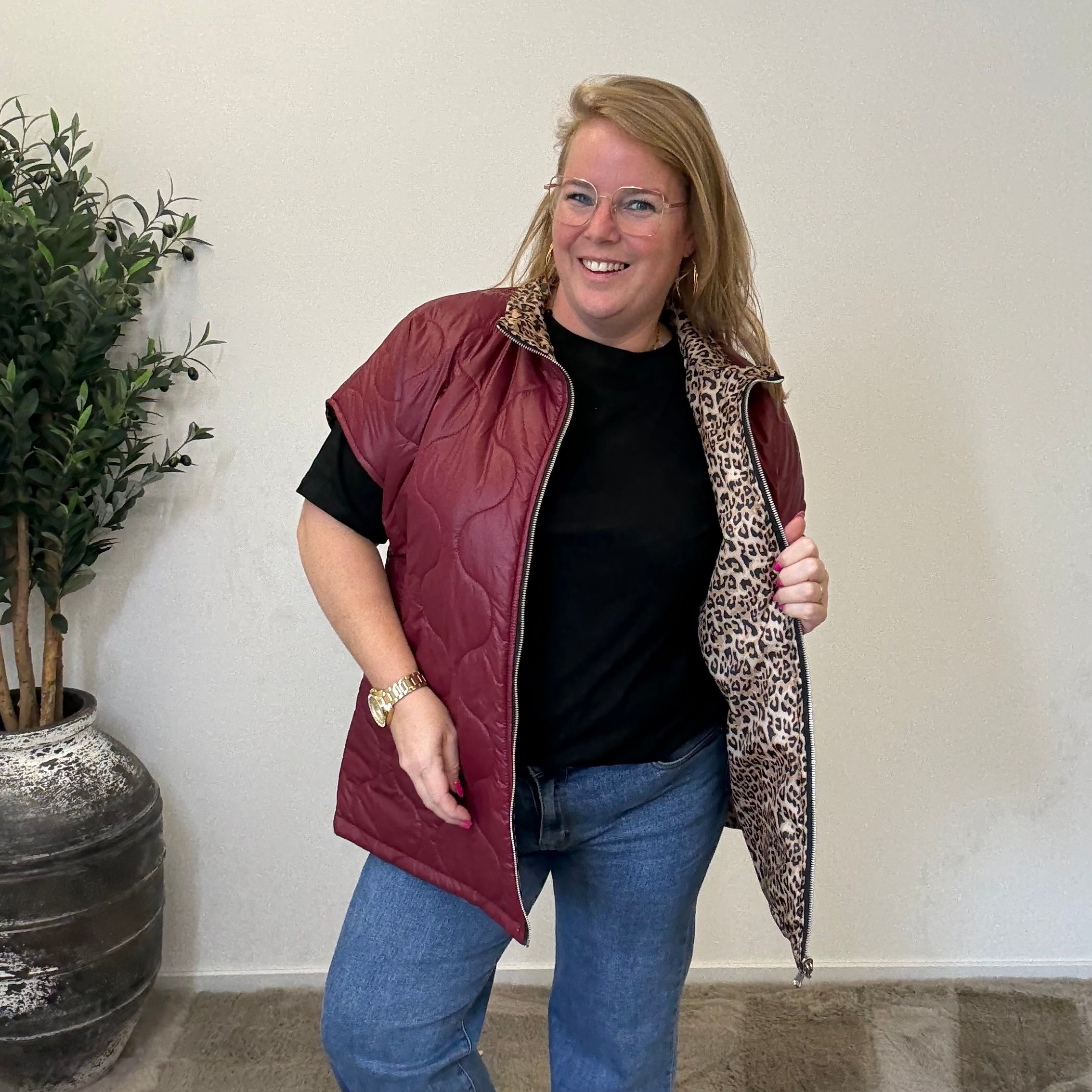 PANTER GILET 2 KANTEN DRAAGBAAR - 1722