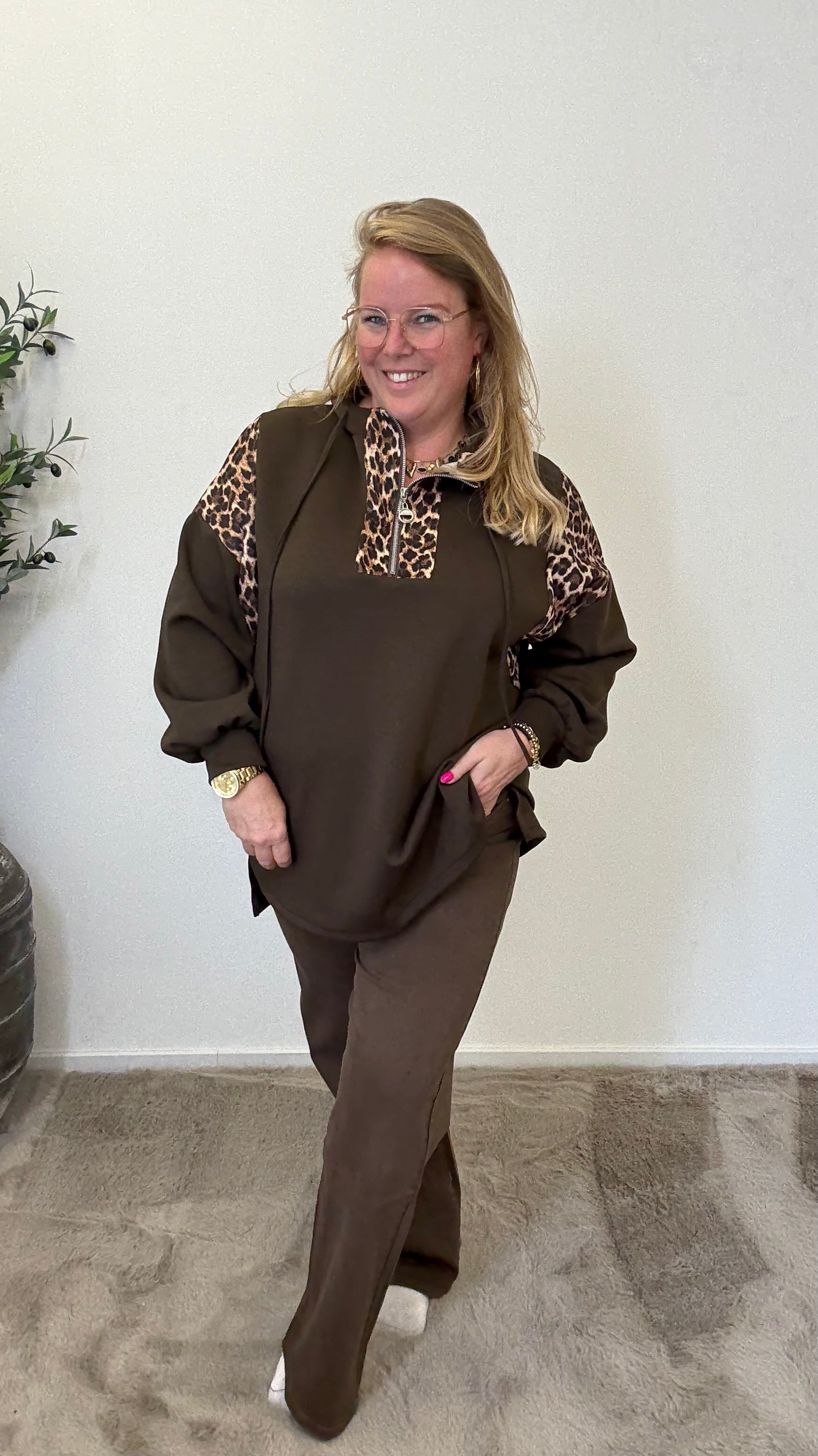 HOODIE/SWEATER LEOPARD - 1716