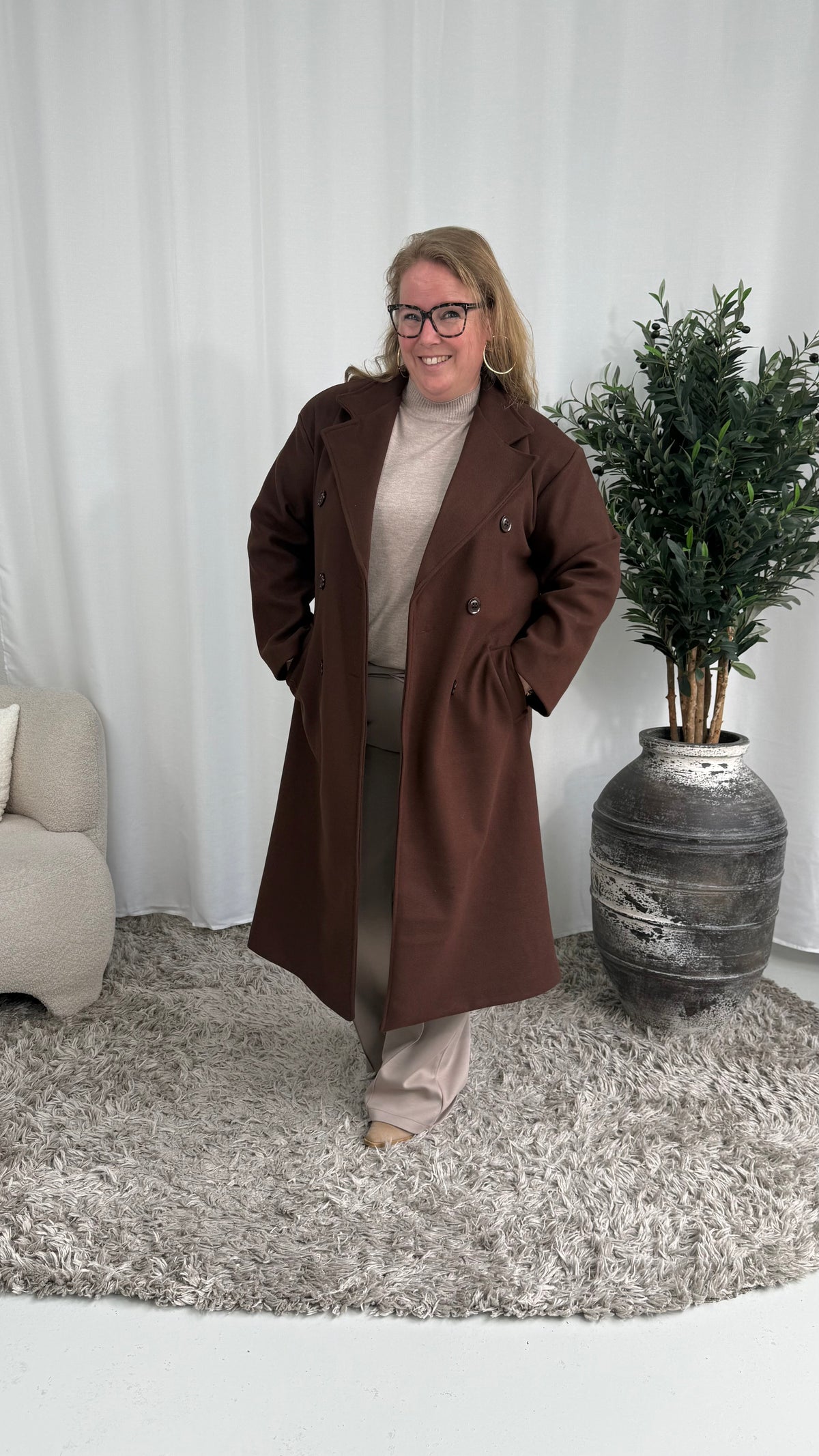LINNIES TRENCHCOAT BRUIN