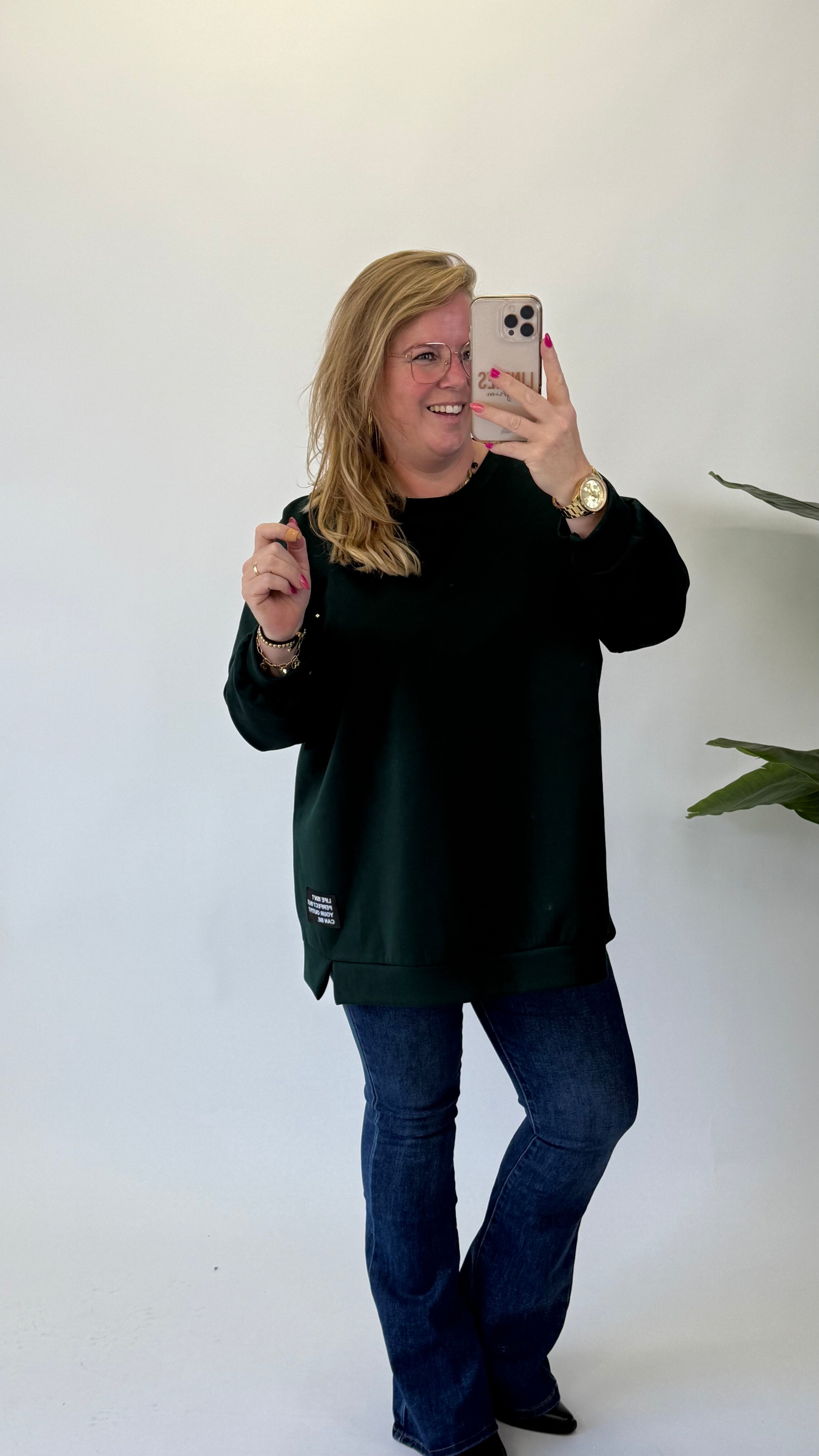 LIFE ISN'T PERFECT SWEATER - 1715