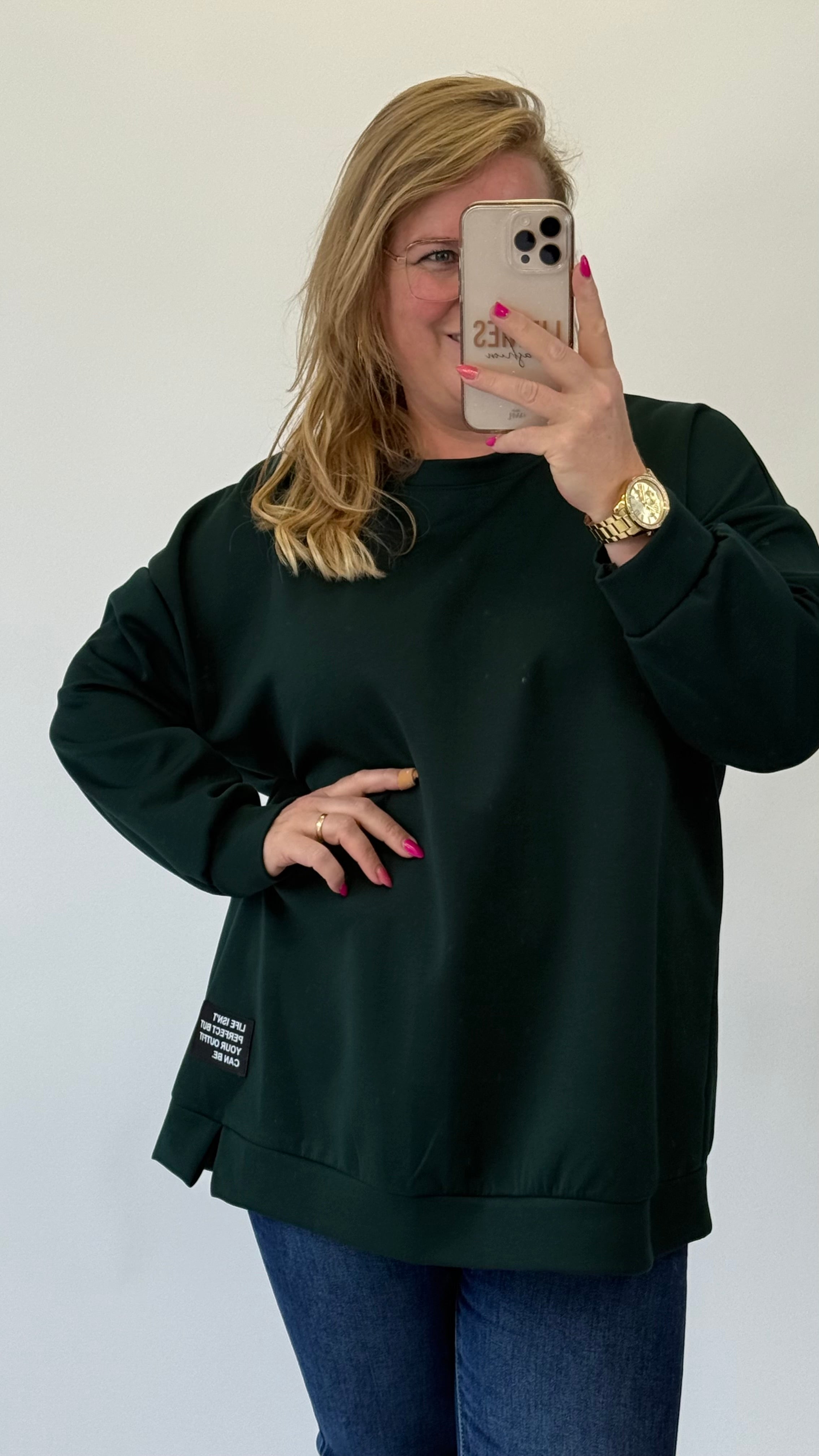 LIFE ISN'T PERFECT SWEATER - 1715