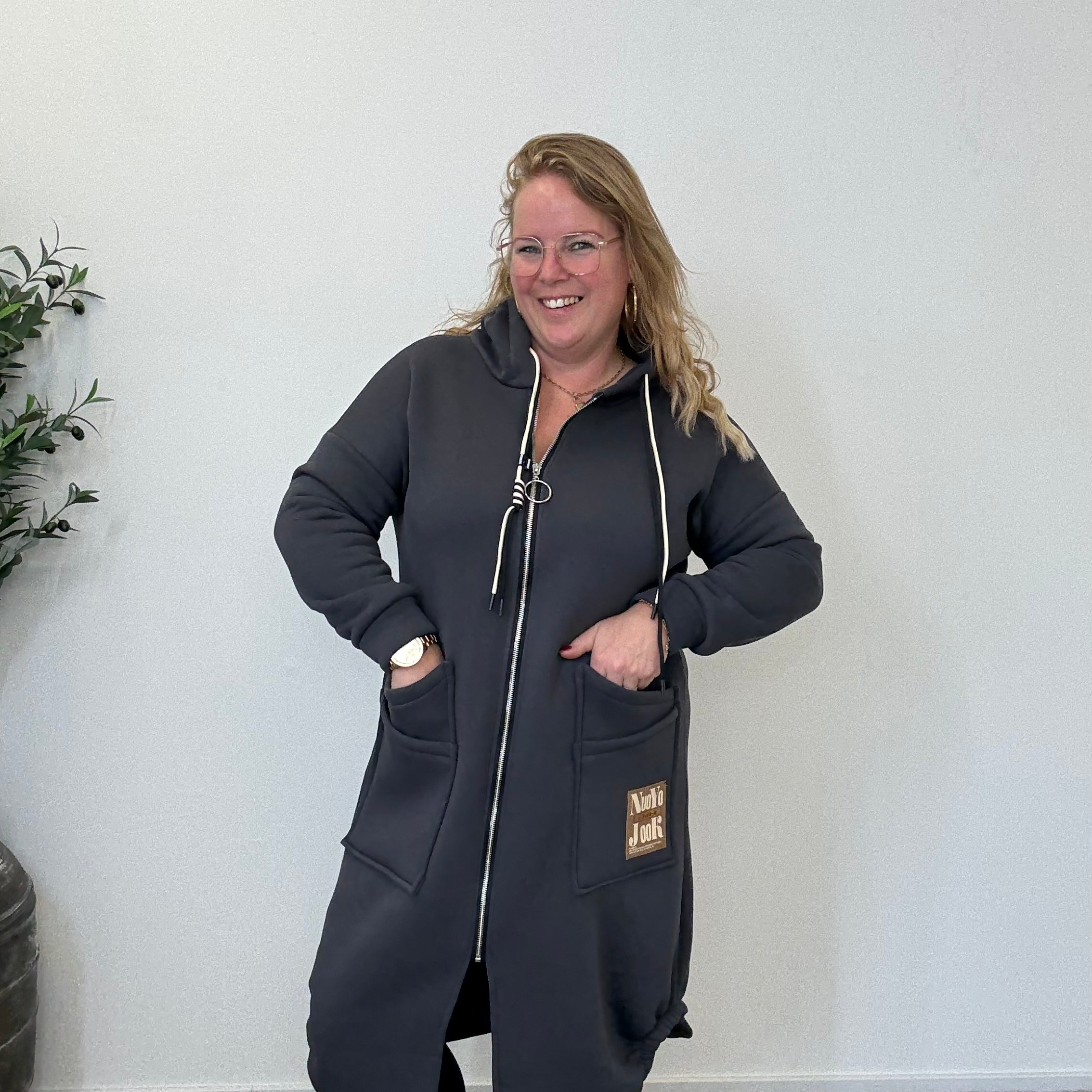 LANGE VEST MET RITS - 1729