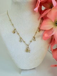 DIAMANT-HERZ-KETTE - GOLD