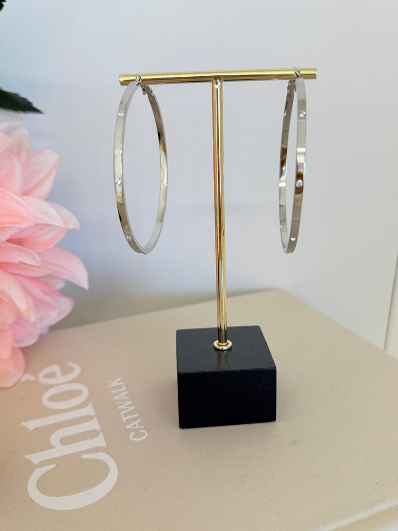 DIAMOND RING OORBELLEN