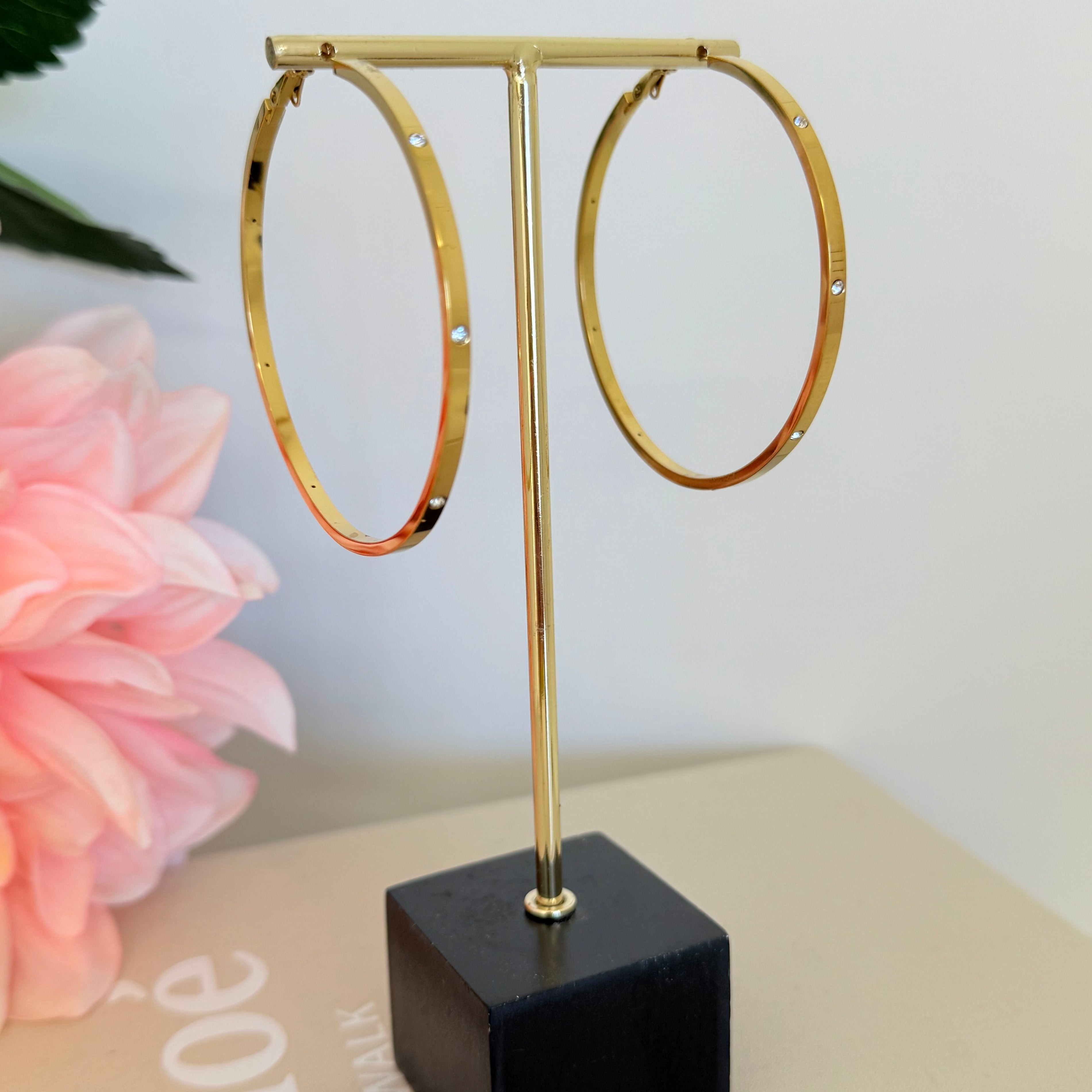 DIAMOND RING OORBELLEN -017