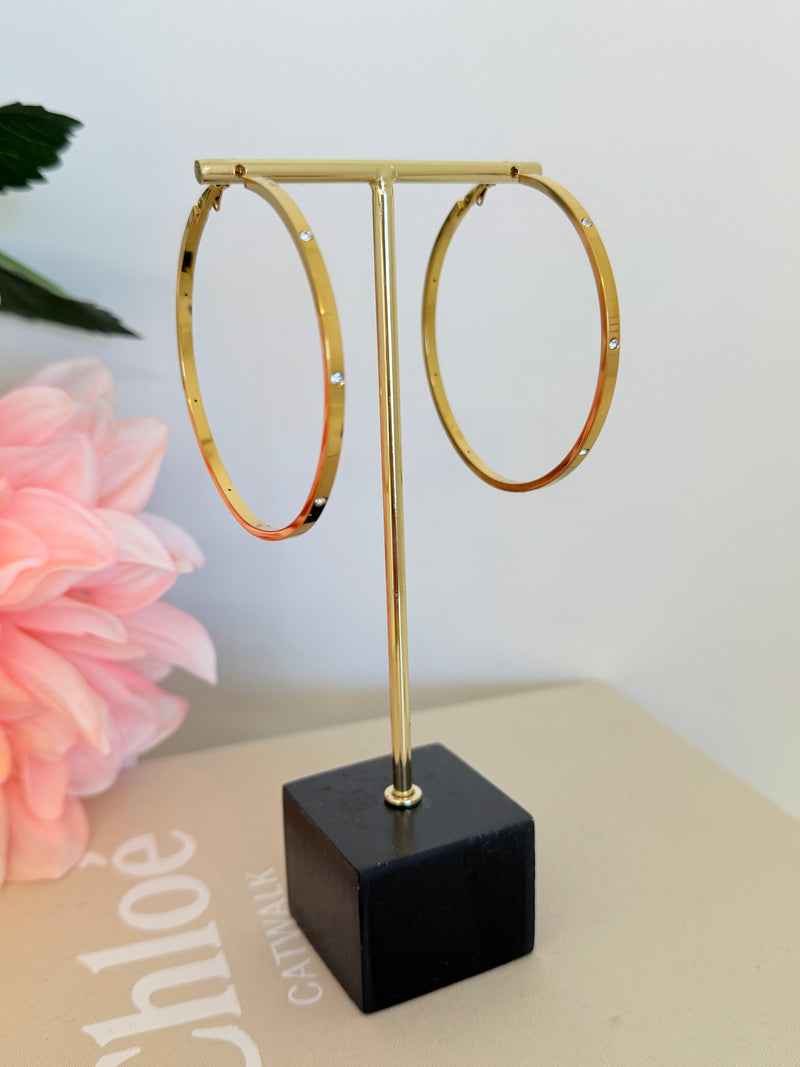 DIAMOND RING OORBELLEN