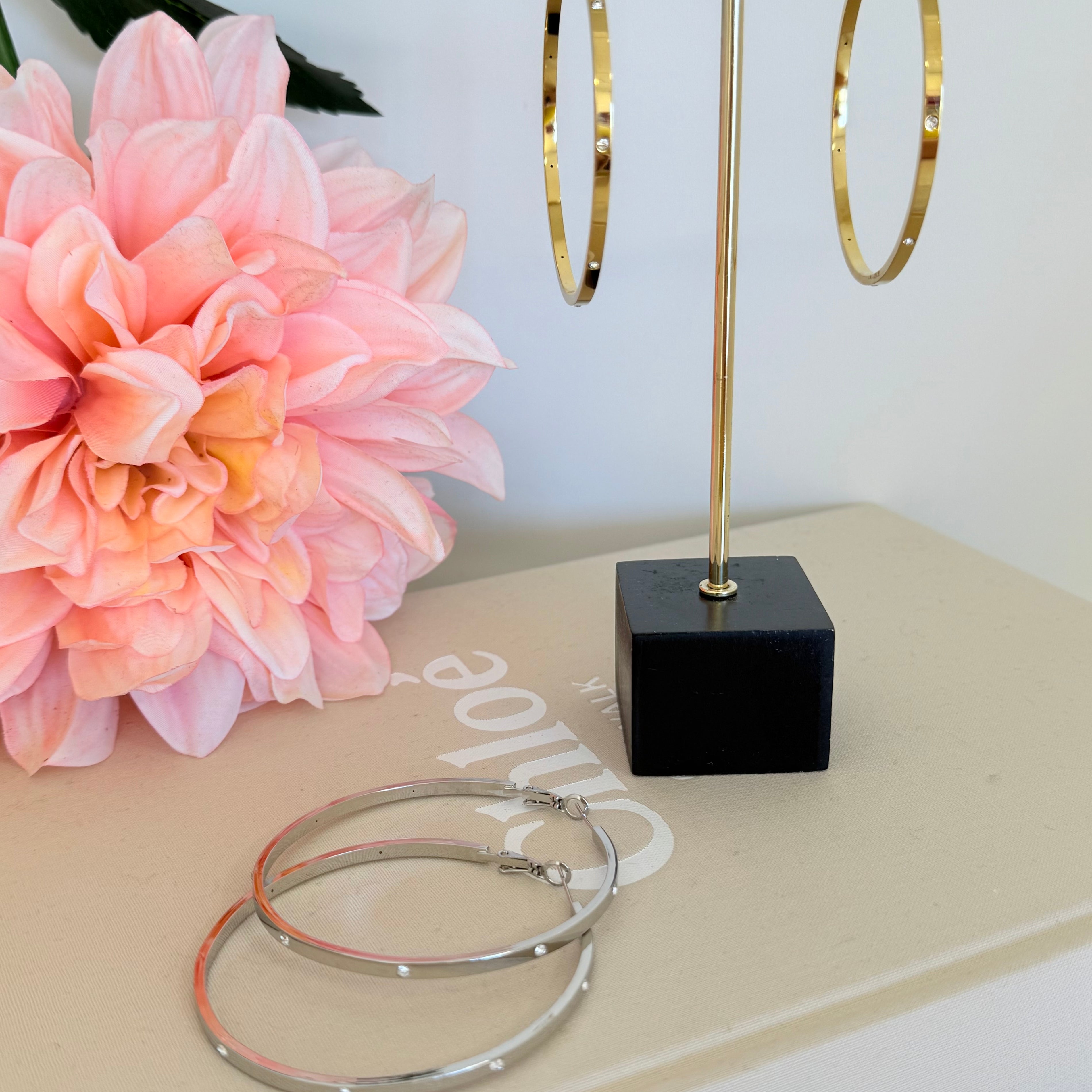 DIAMOND RING OORBELLEN -017