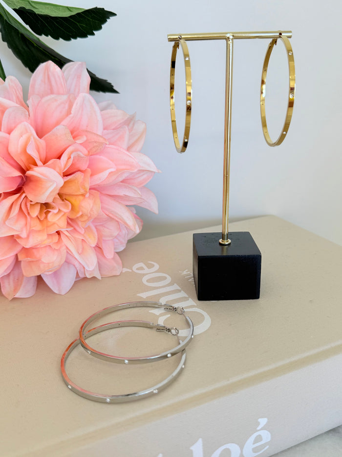 DIAMOND RING OORBELLEN