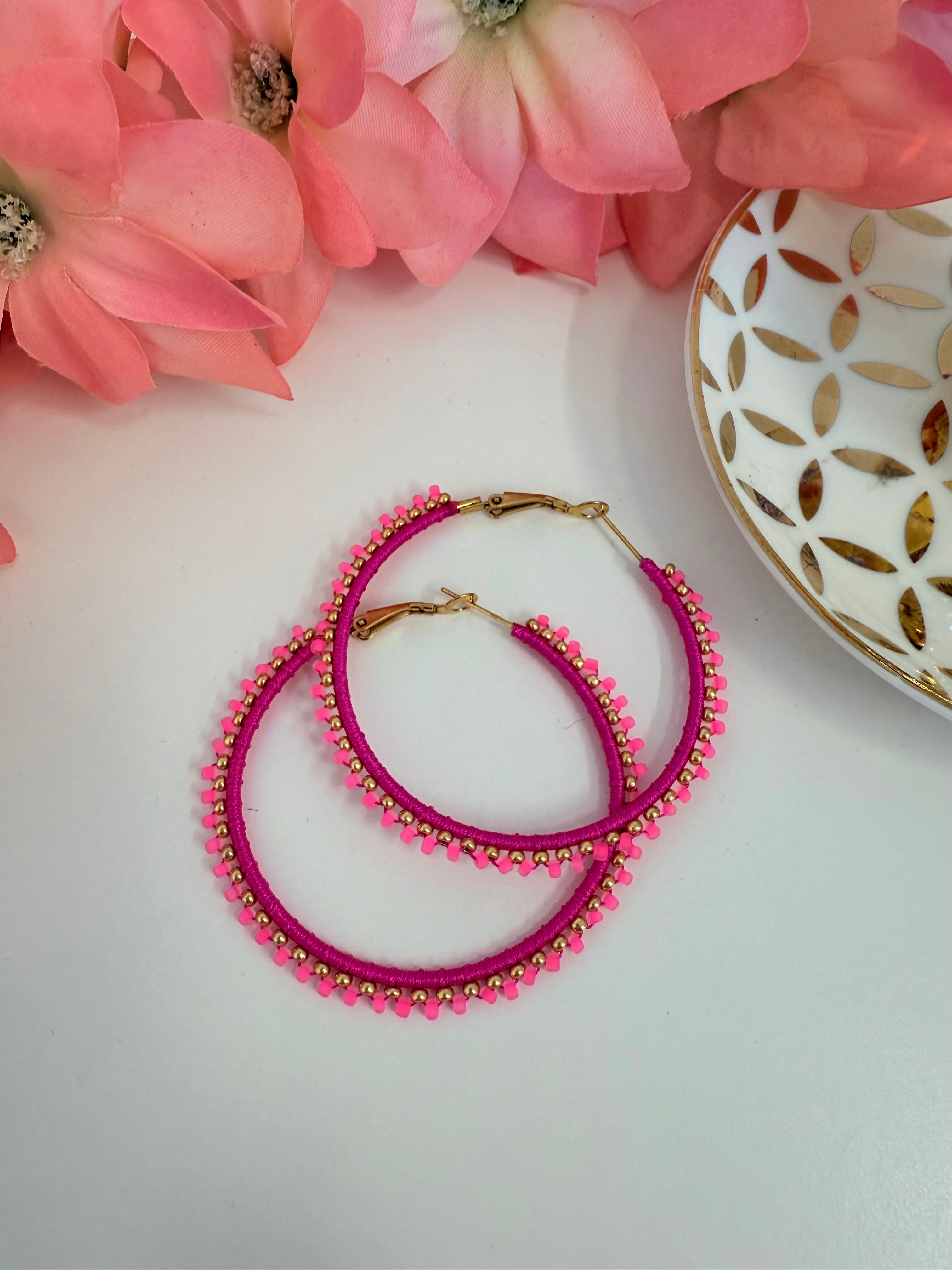 OVAALE STEINOHRRINGE - 2 KLAR