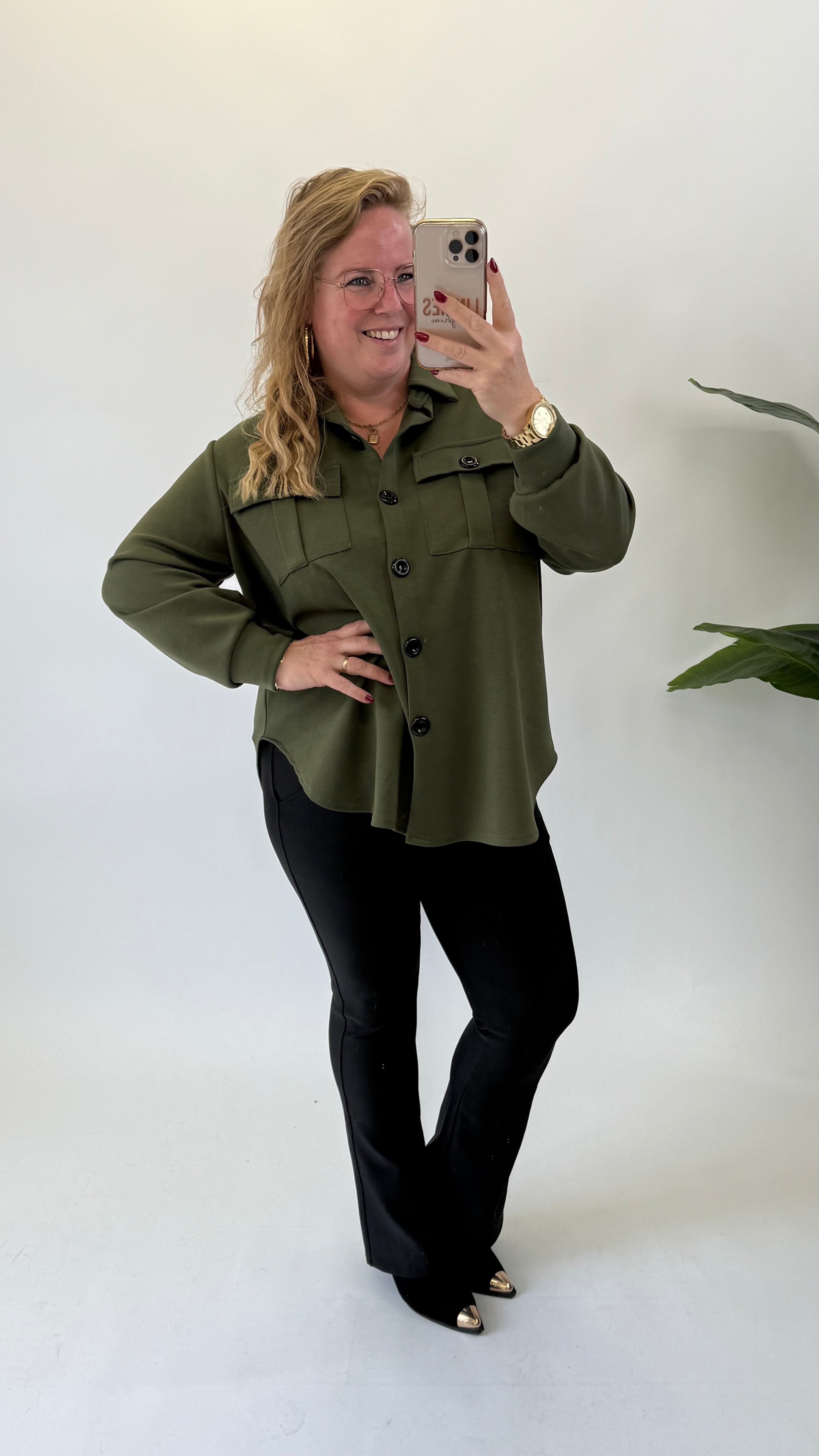 JOGGER VESTJE MET KNOOP - 1730