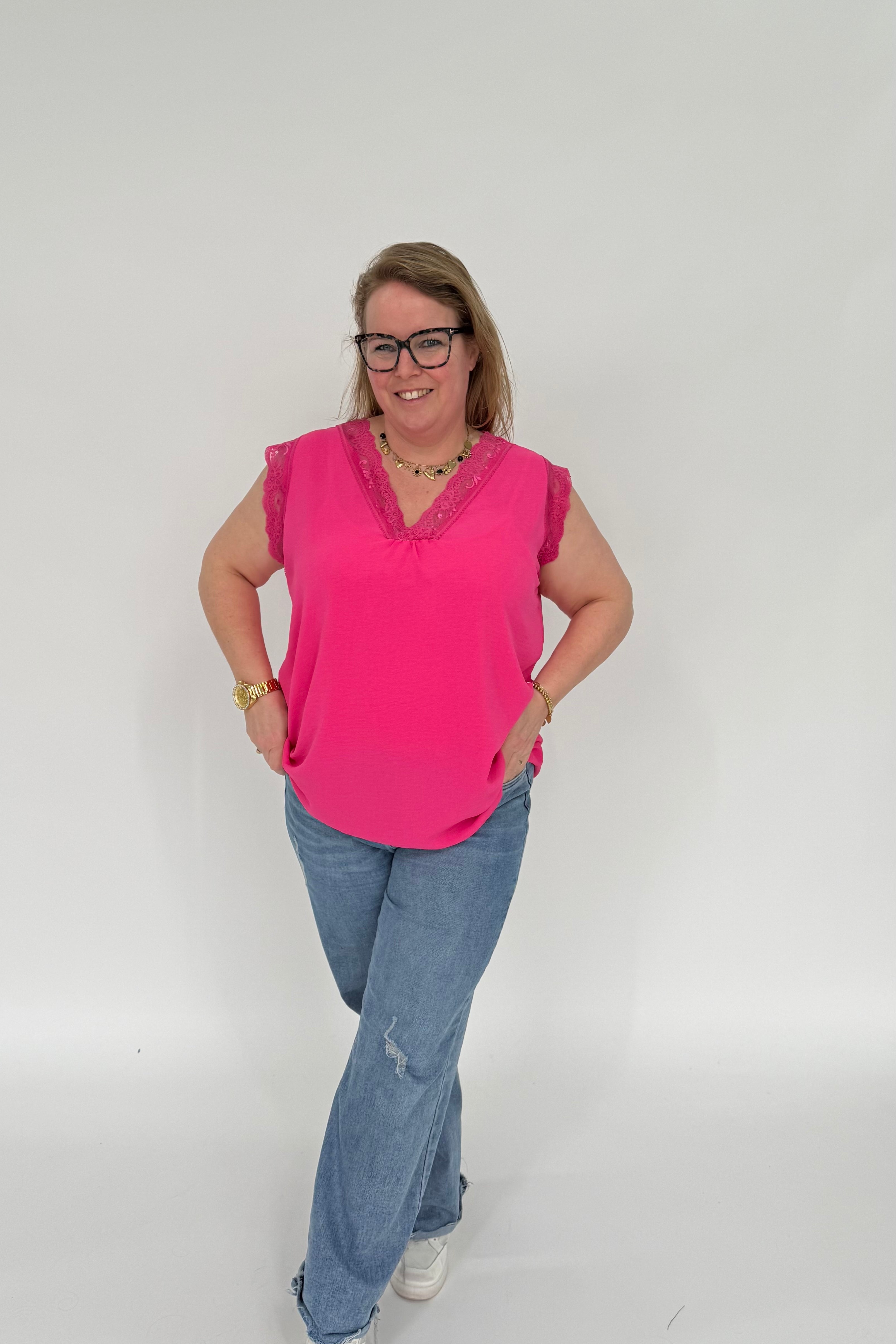 MILA TOP FUCHSIA
