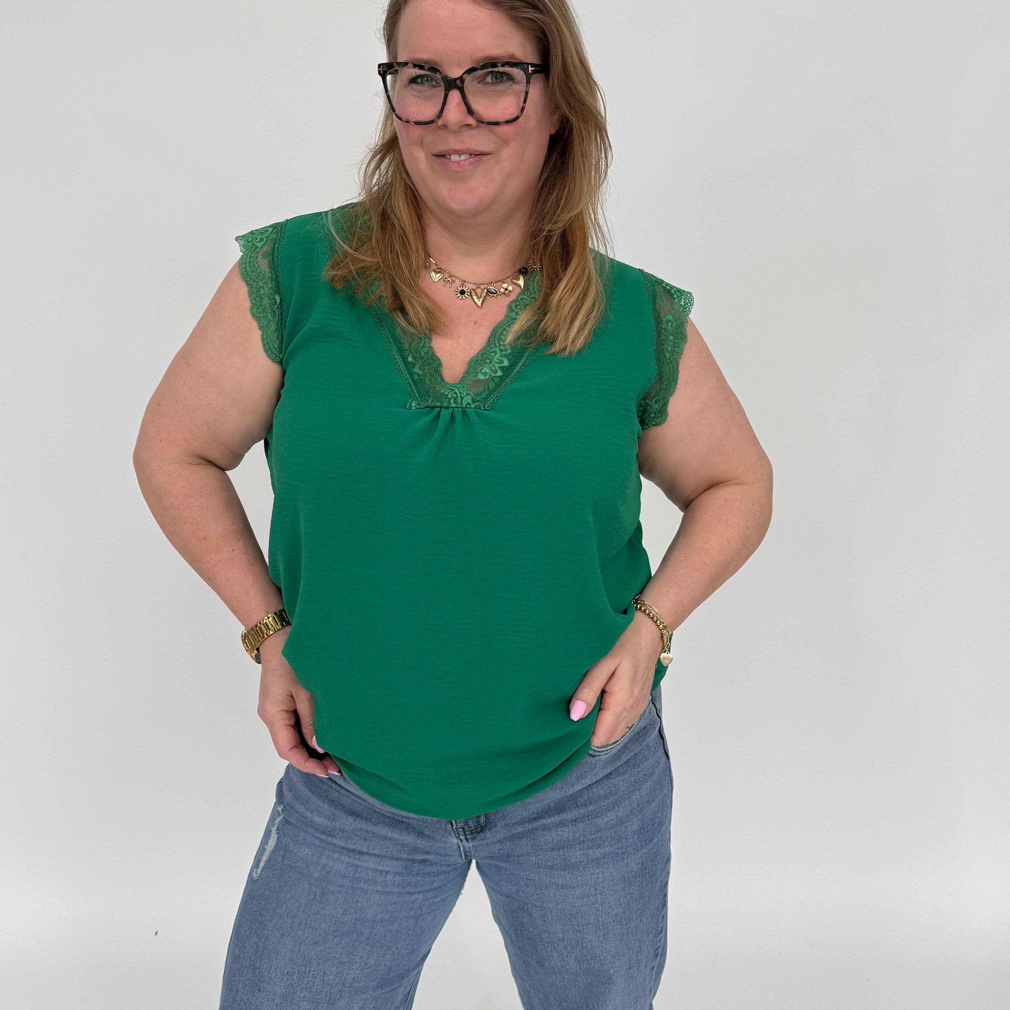 MILA TOP GUCCI GROEN