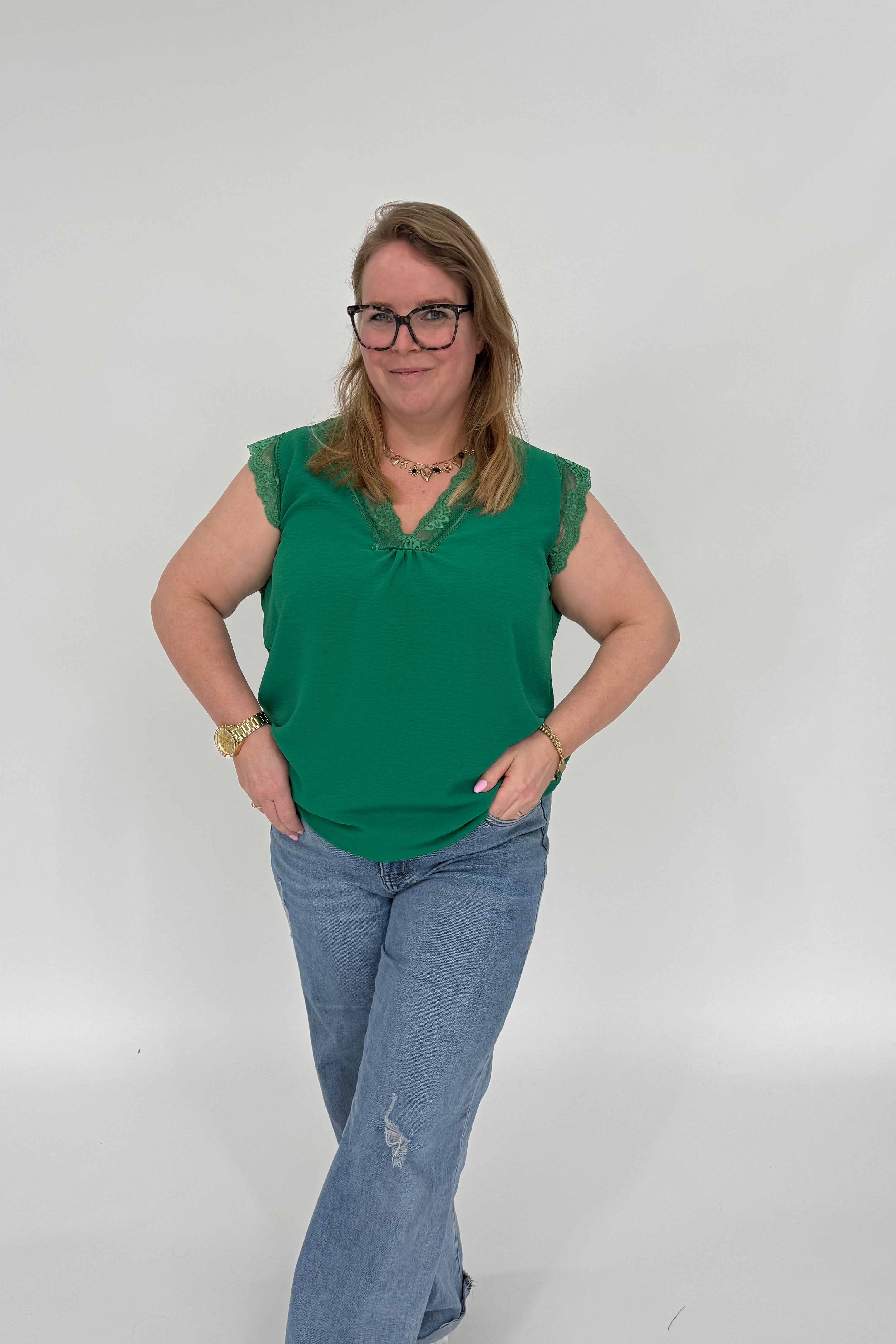 MILA TOP GUCCI GROEN