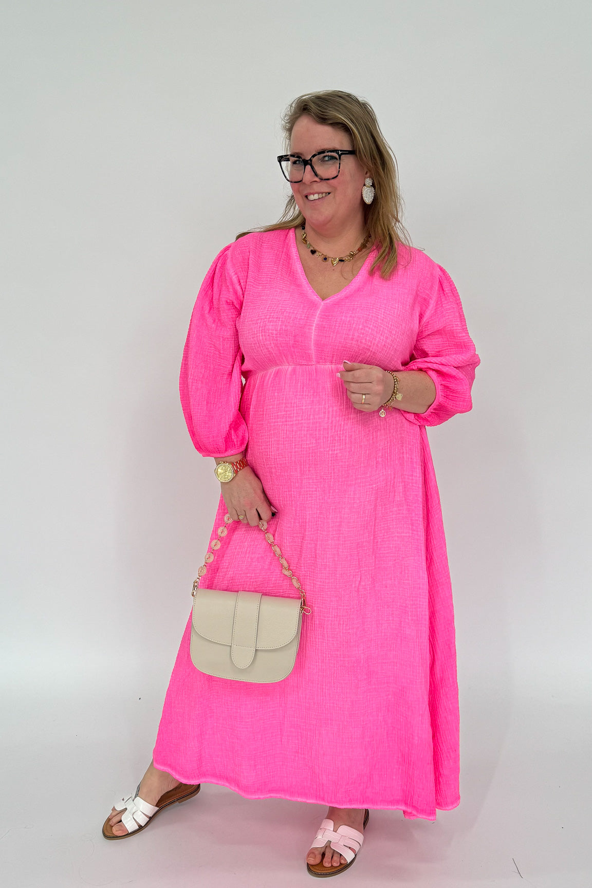 KATOENEN MAXI JURK - 1987