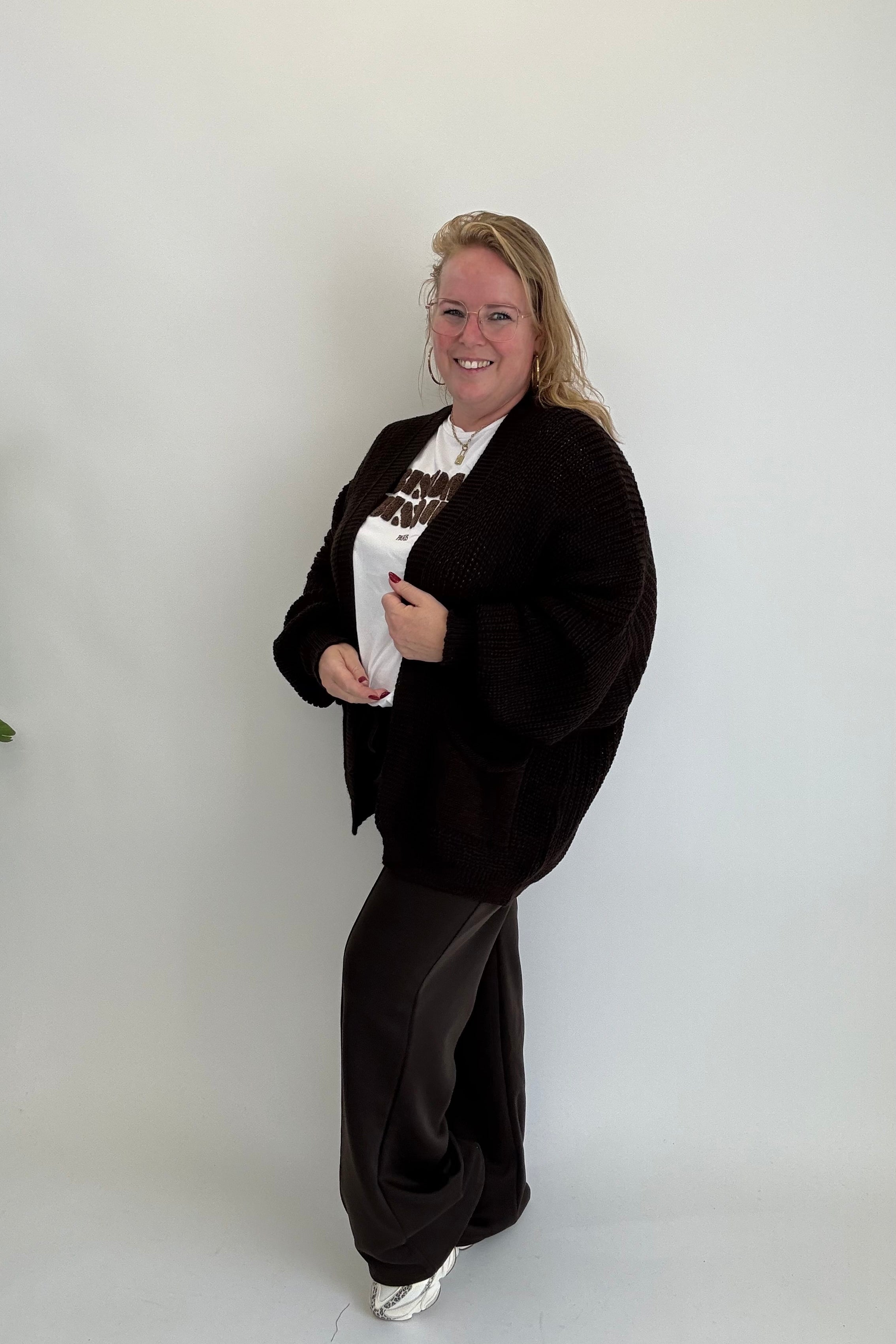 VEST NIVA KORT LINNIES ESPRESSO