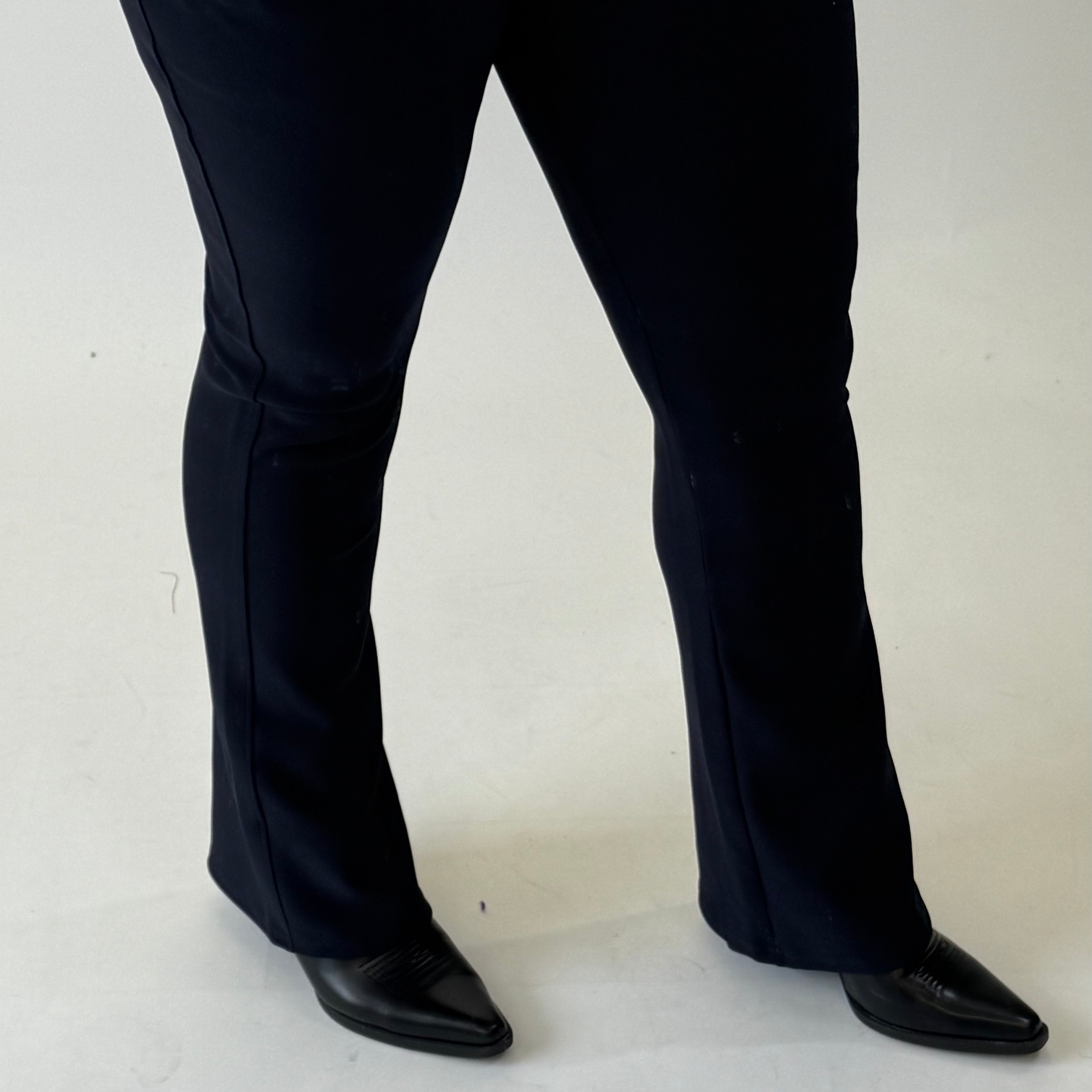 FLARED TRAVEL TROUSER - MARINE