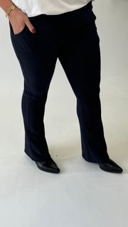 FLARED TRAVEL TROUSER - MARINE