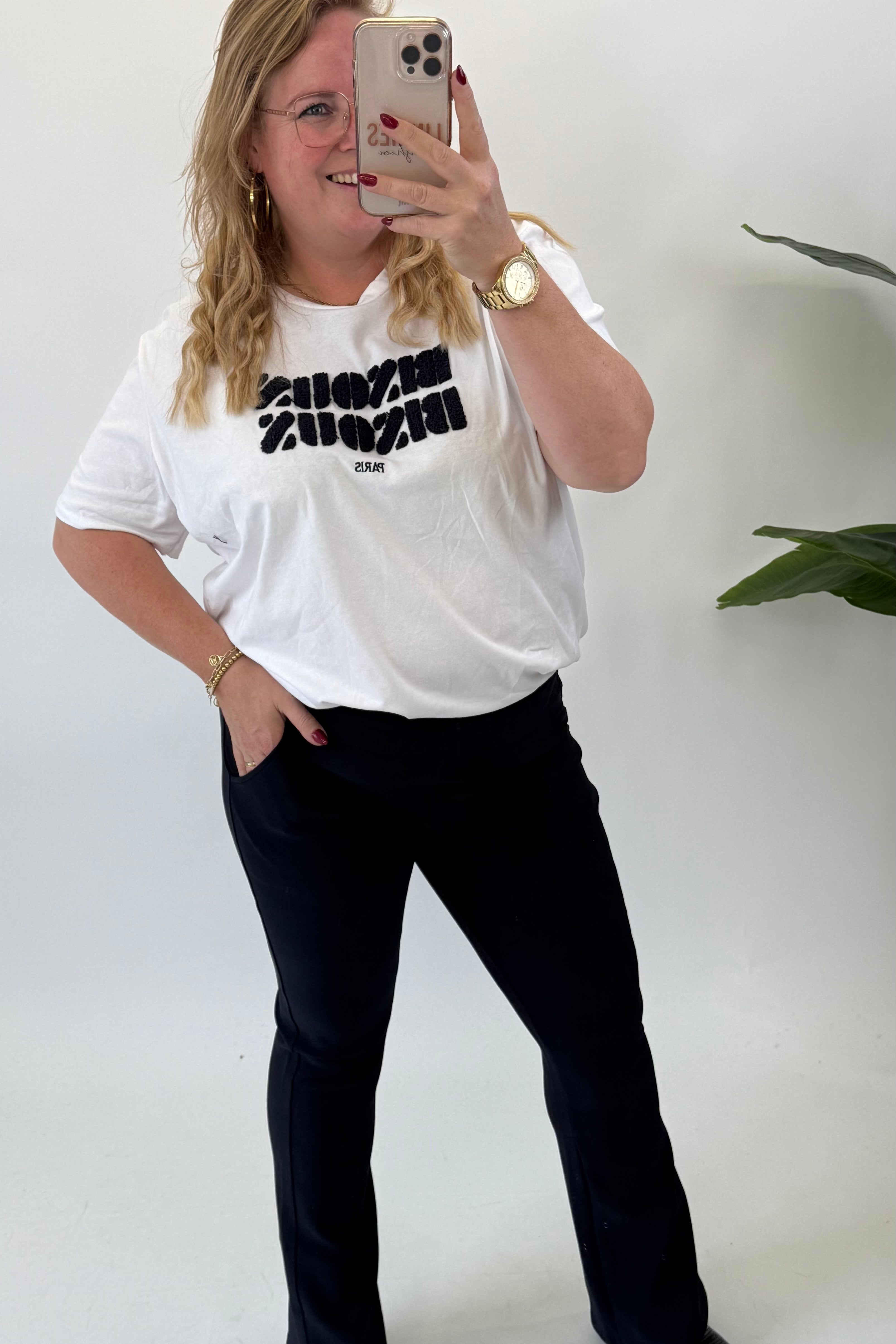 AUSGESTELLTE REISEHOSE - SCHWARZ