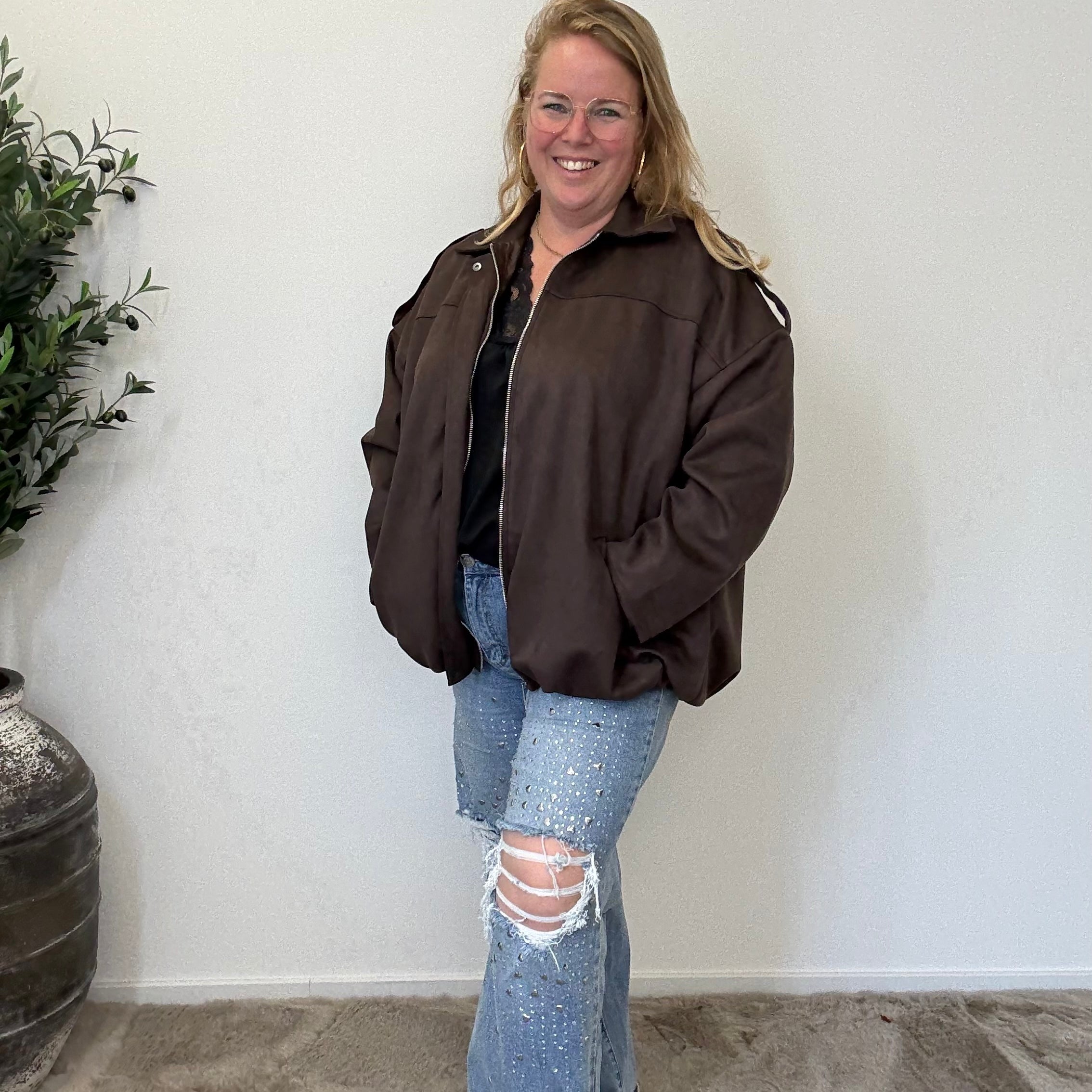 SUEDE JACKET/JAS - 1713