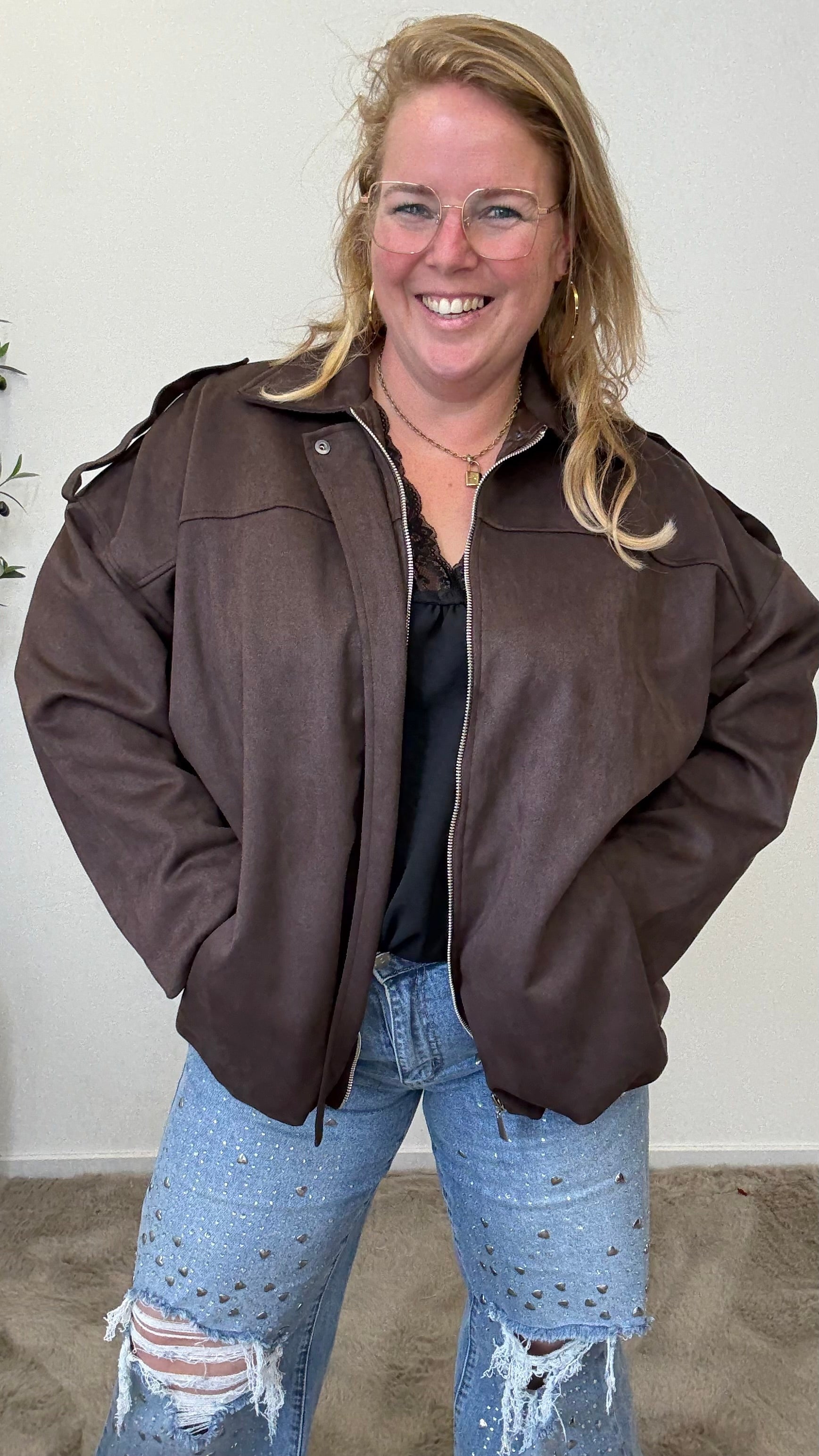 SUEDE JACKET/JAS - 1713