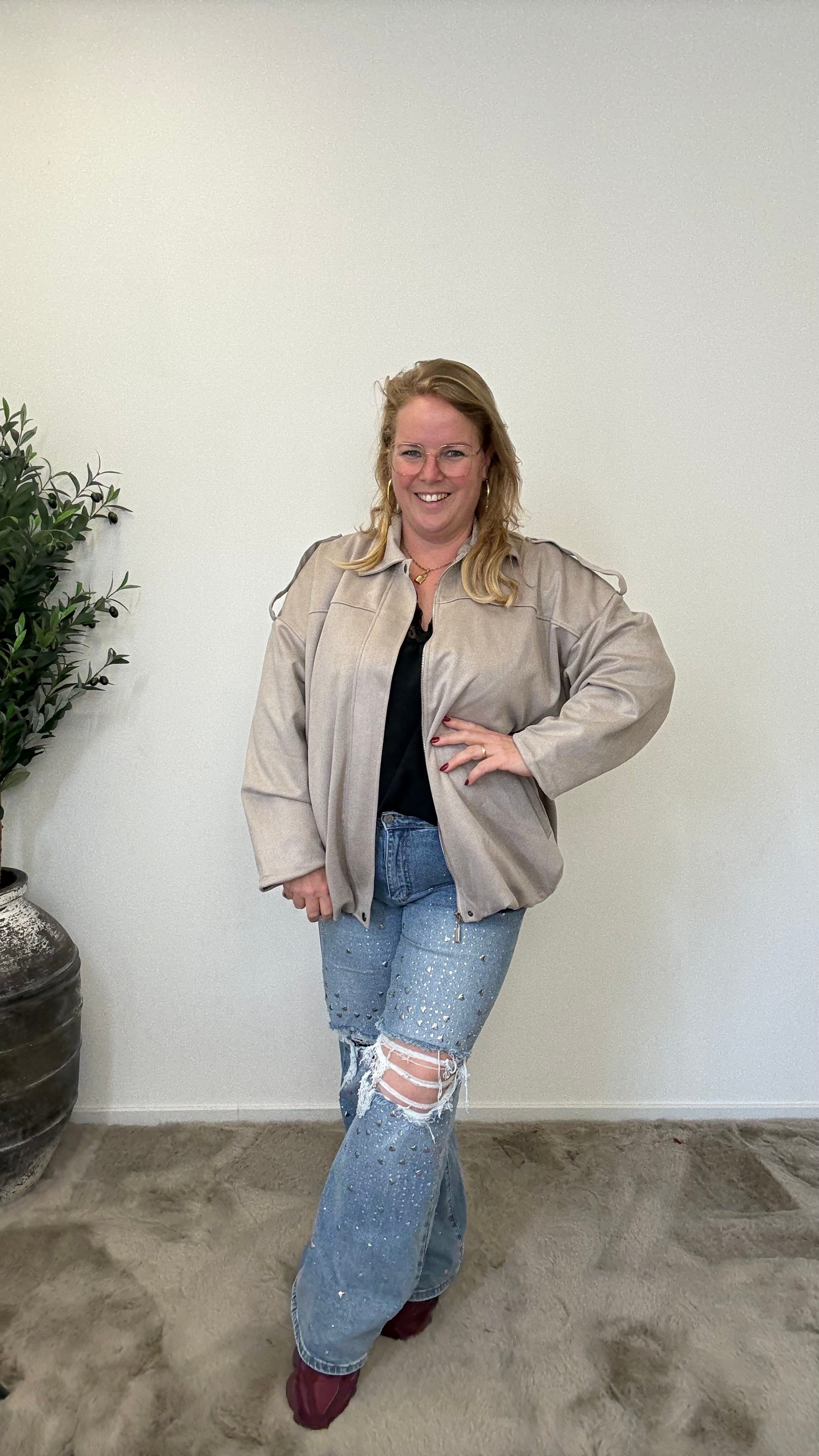 SUEDE JACKET/JAS - 1713