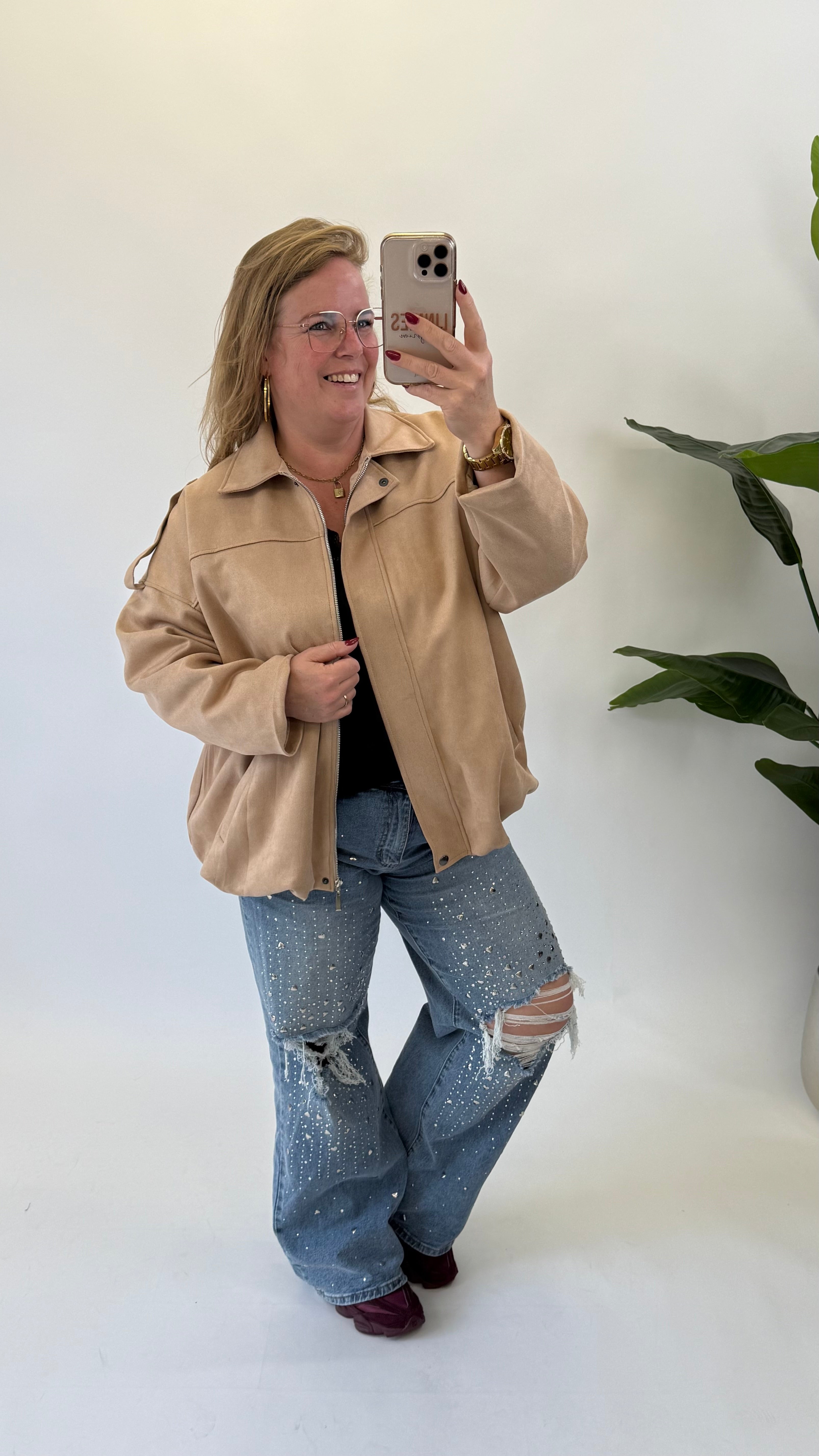 SUEDE JACKET/JAS - 1713