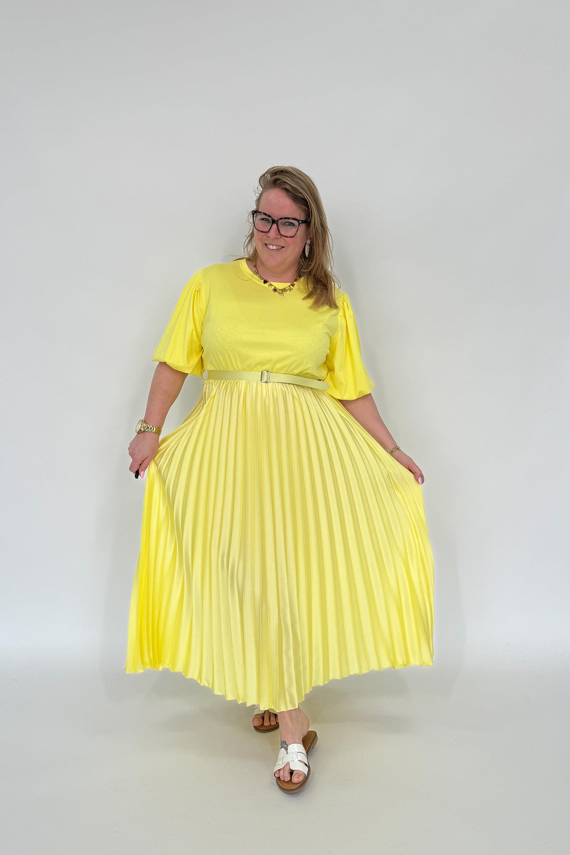 PLISSE SHIRT JURK - 1982