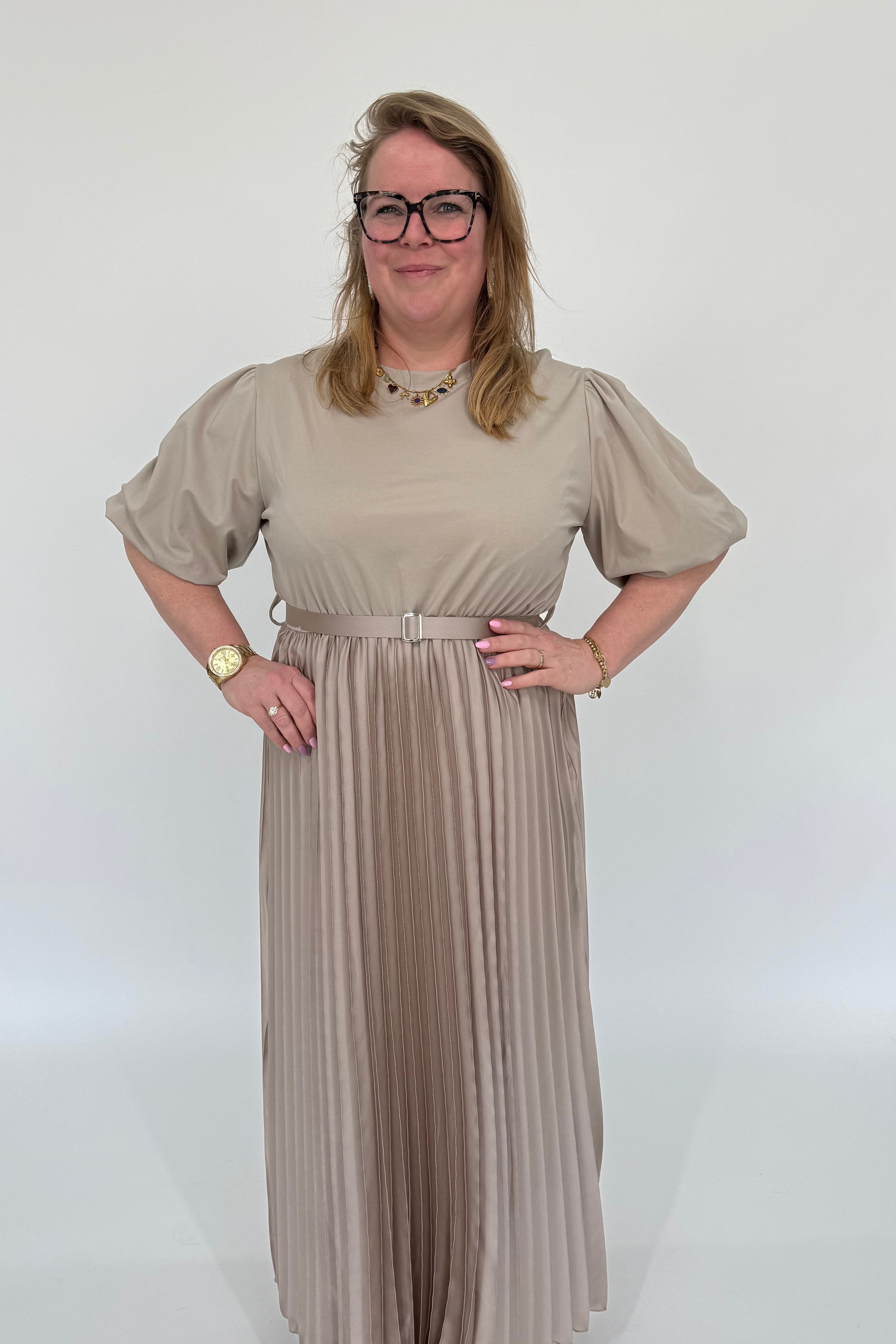 PLISSE SHIRT JURK - 1982