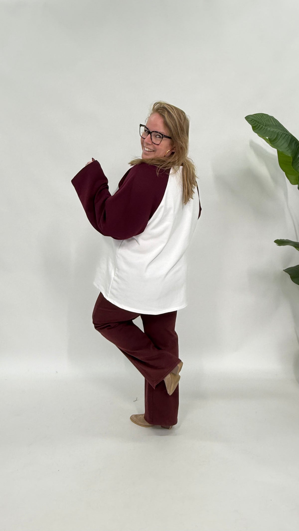 CALIFORNIA BASEBALL SWEATER BURGUNDY