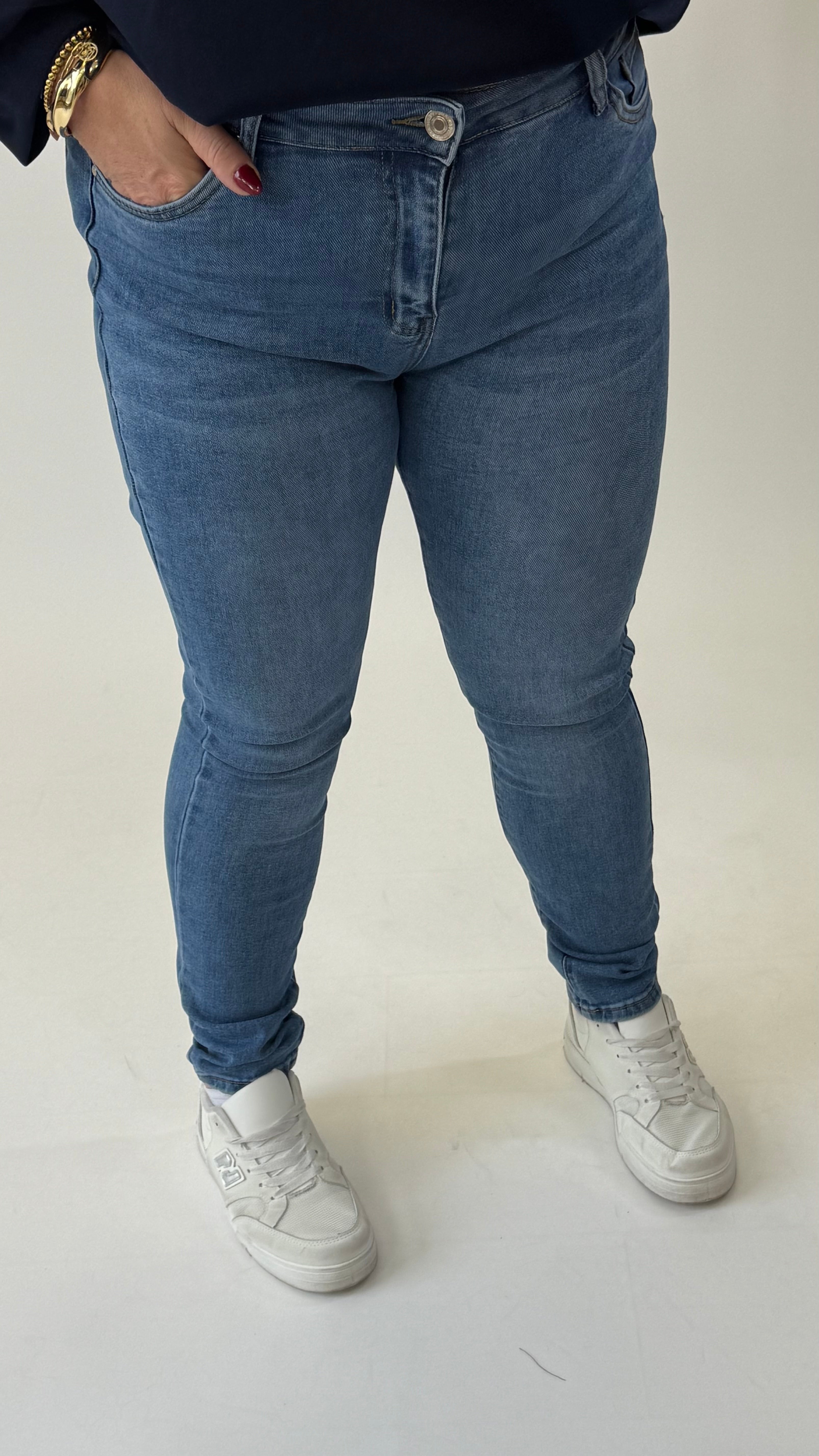 MOM WIDE LEG JEANS MERK GOODIES DJ2456 (40 bis 48) - GRAU