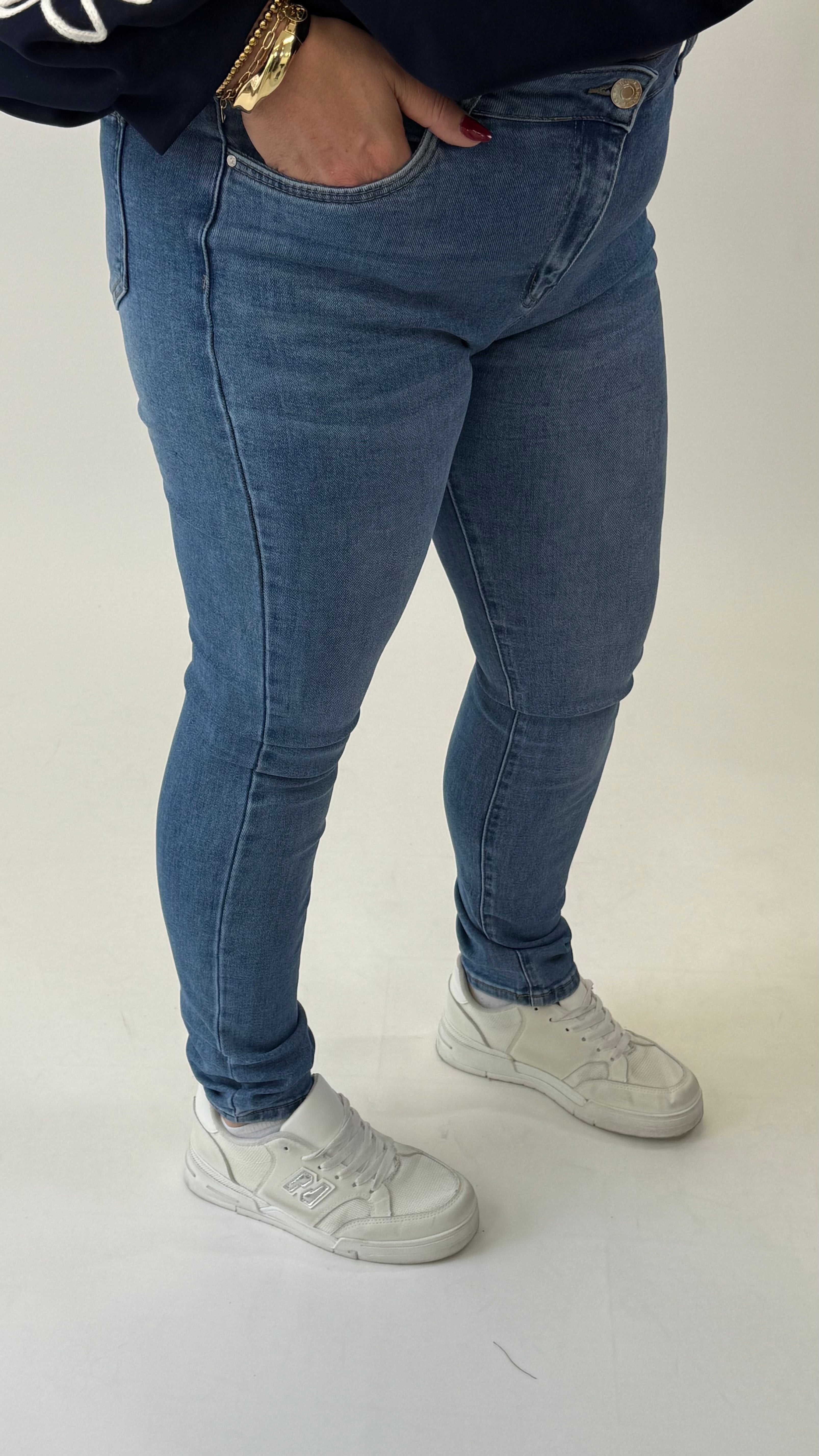MOM WIDE LEG JEANS MERK GOODIES DJ2456 (40 bis 48) - GRAU