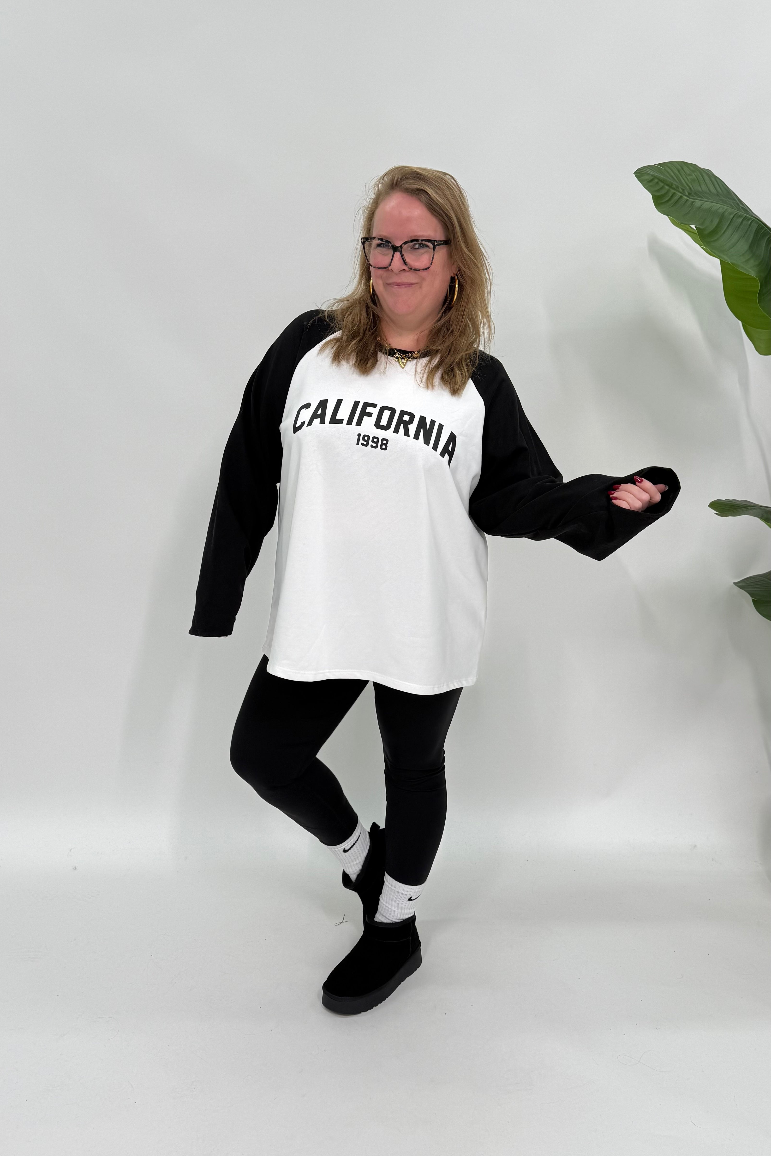 CALIFORNIA BASEBALL SWEATER ZWART