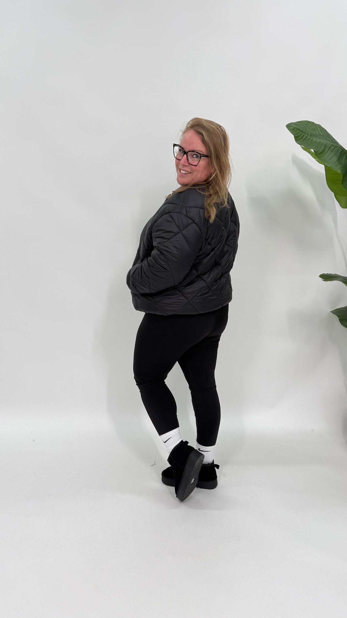 PUFFER JAS ZWART