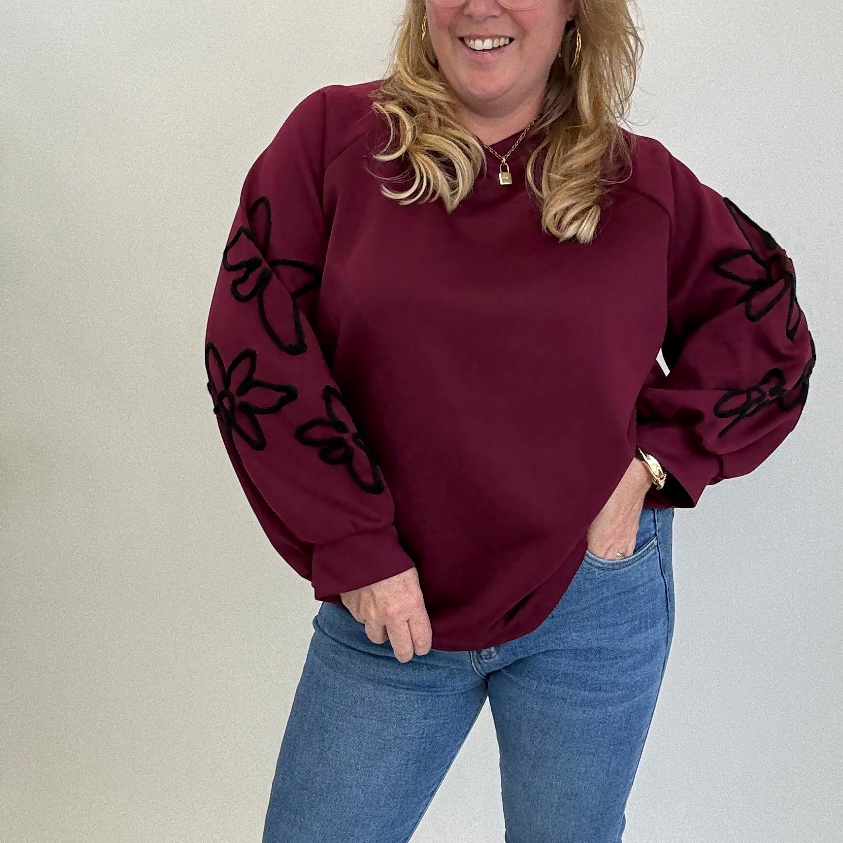 FLOWER SWEATER - 1743