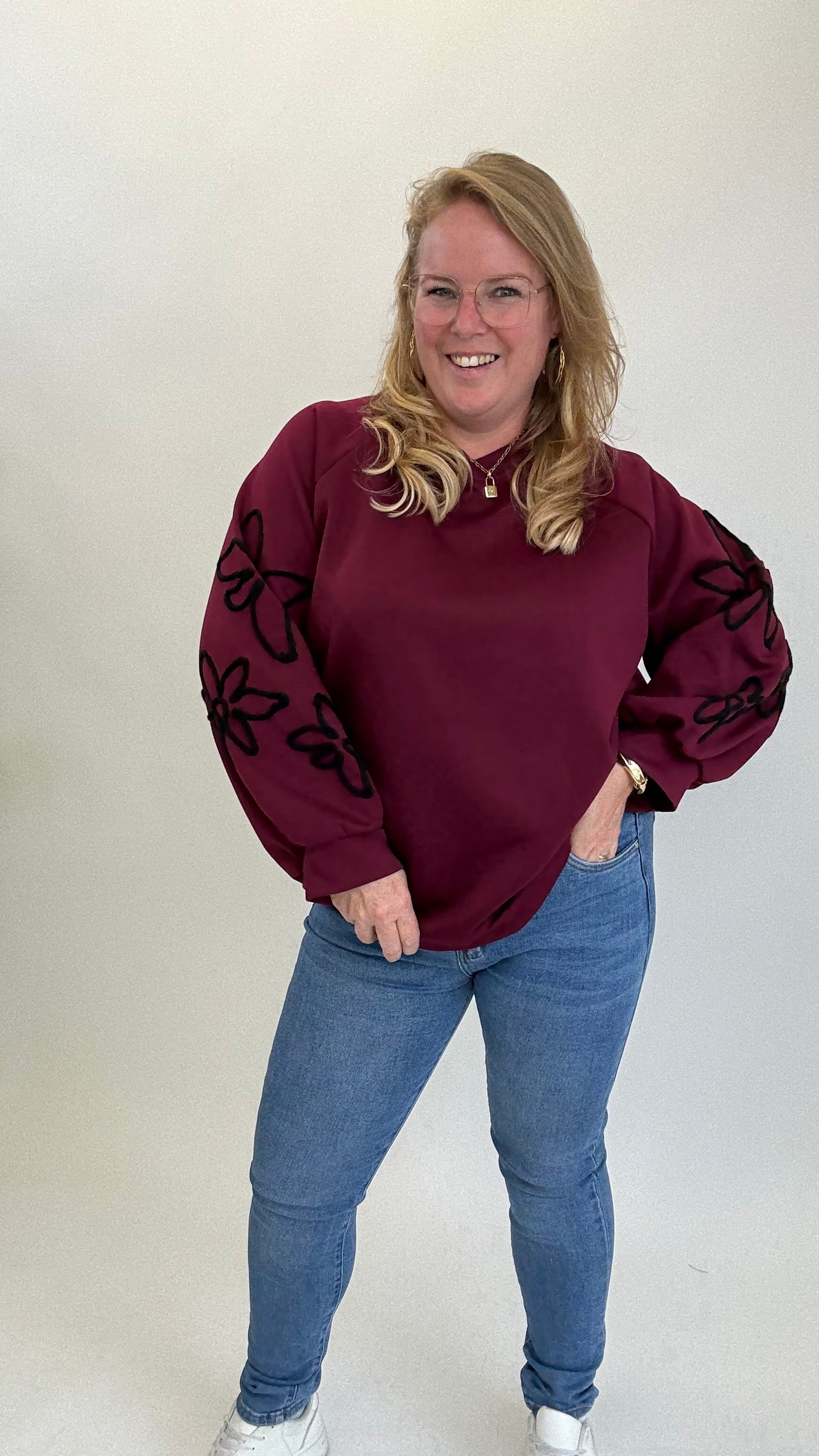 FLOWER SWEATER - 1743