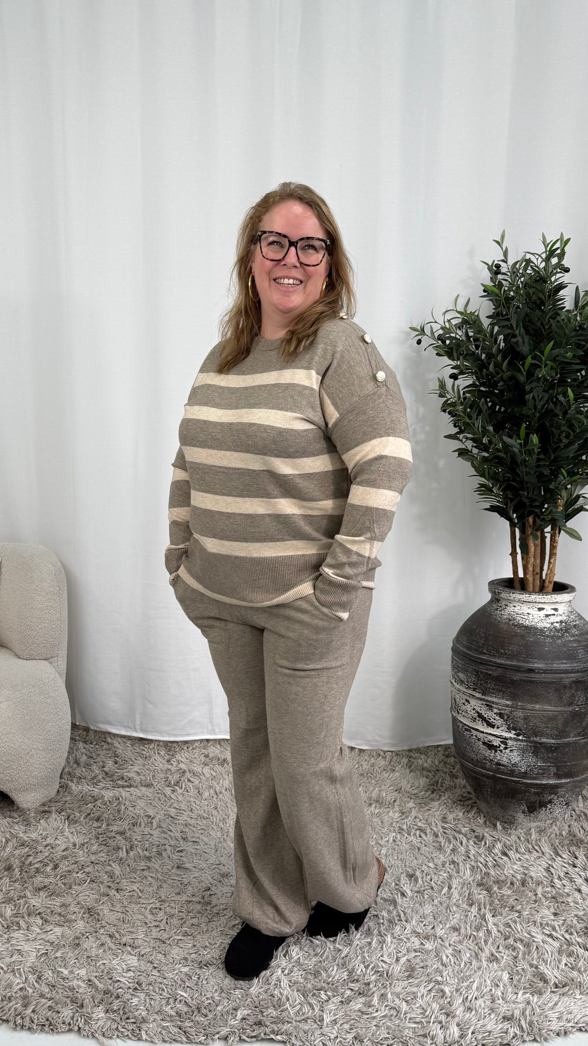 STREEP & KNOOP COMFY SET TAUPE