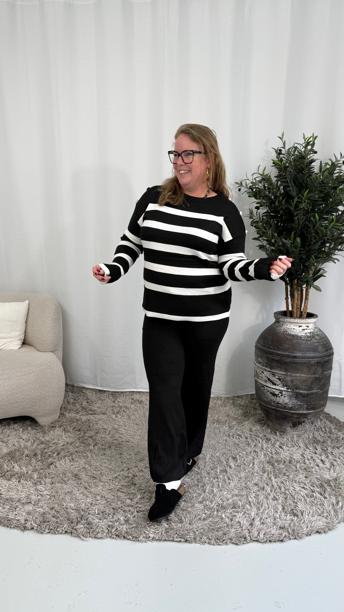 STREEP & KNOOP COMFY SET ZWART