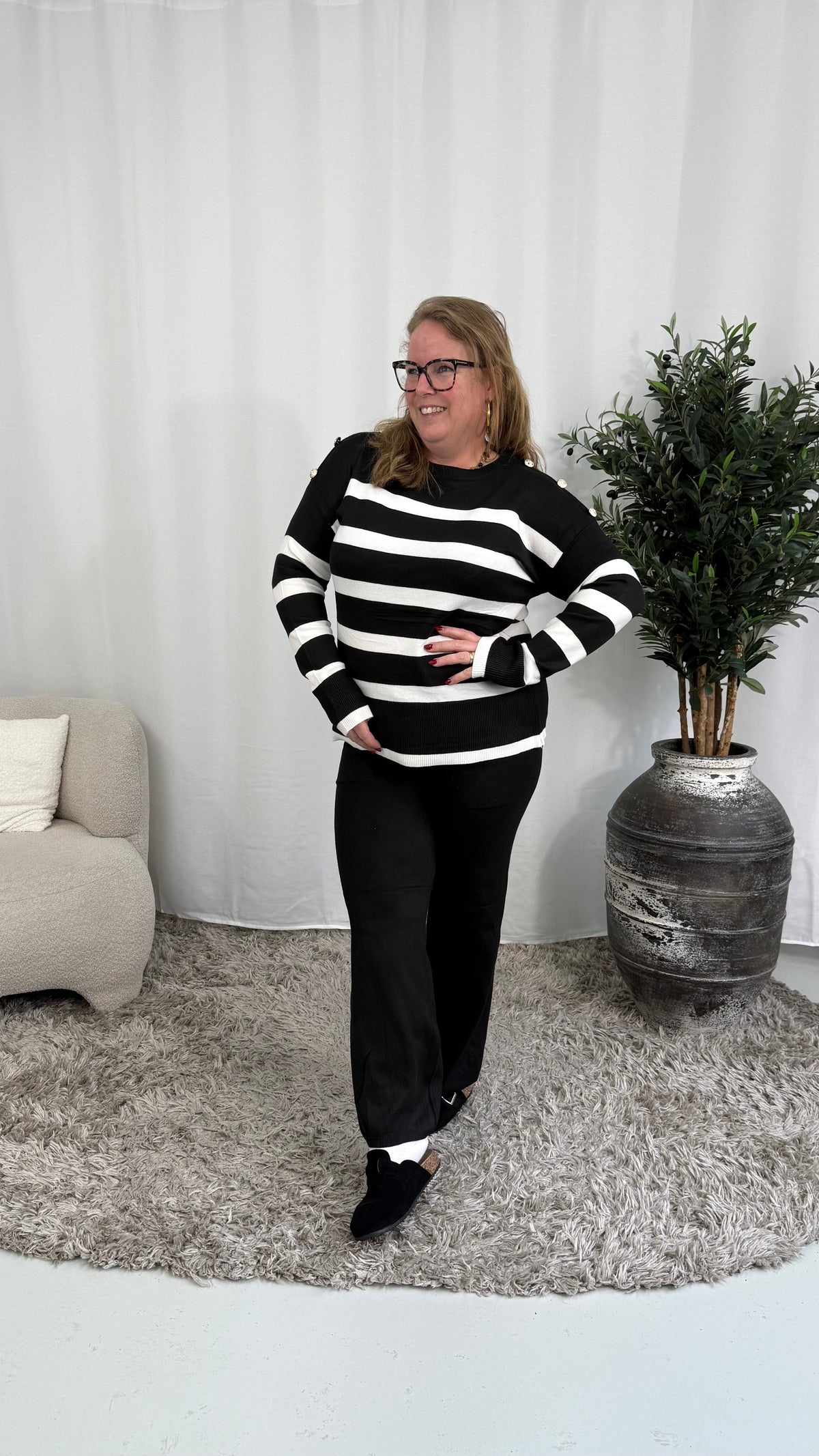 STREEP & KNOOP COMFY SET ZWART