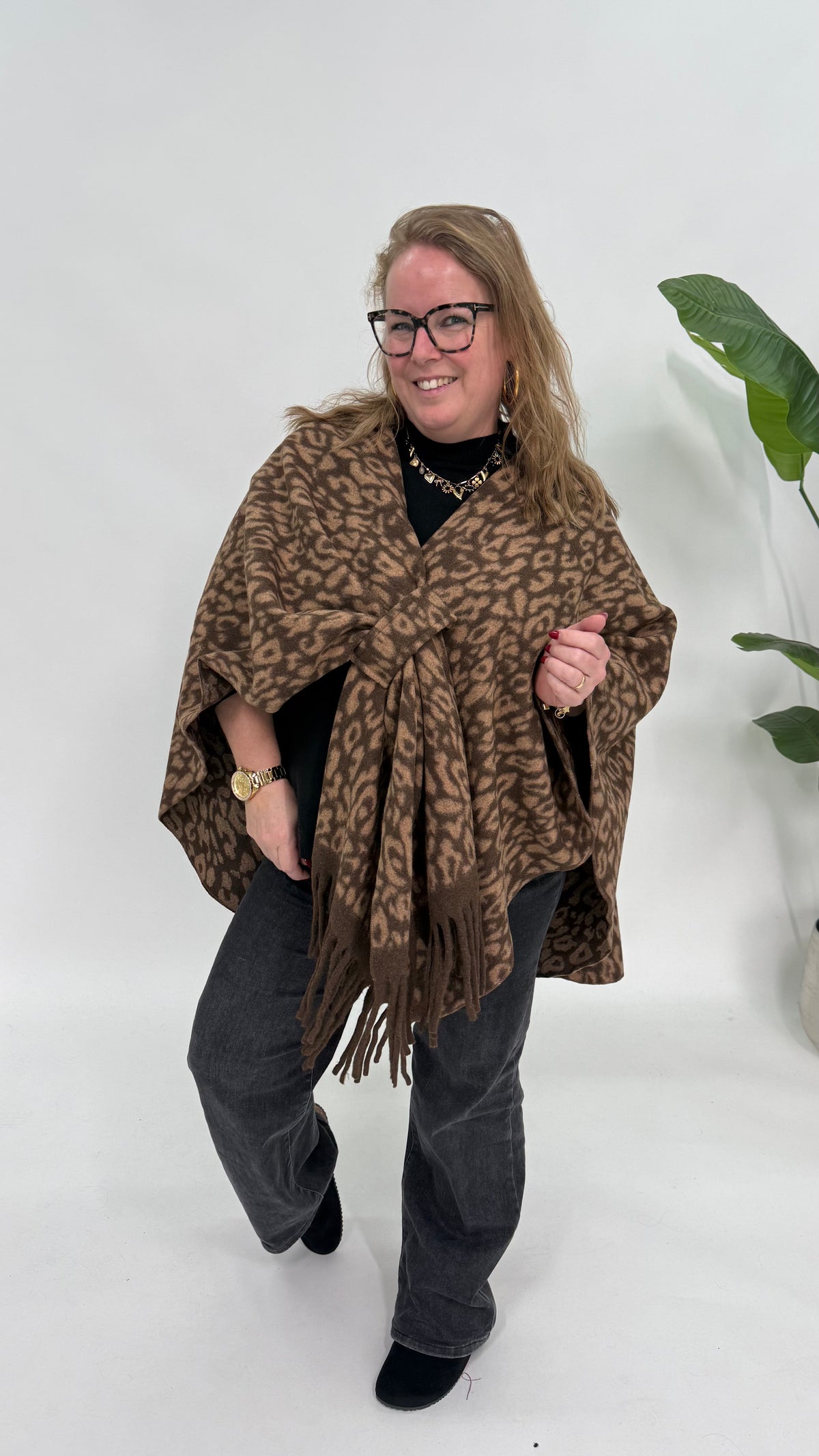 PANTER PONCHO BRUIN/ESPRESSO