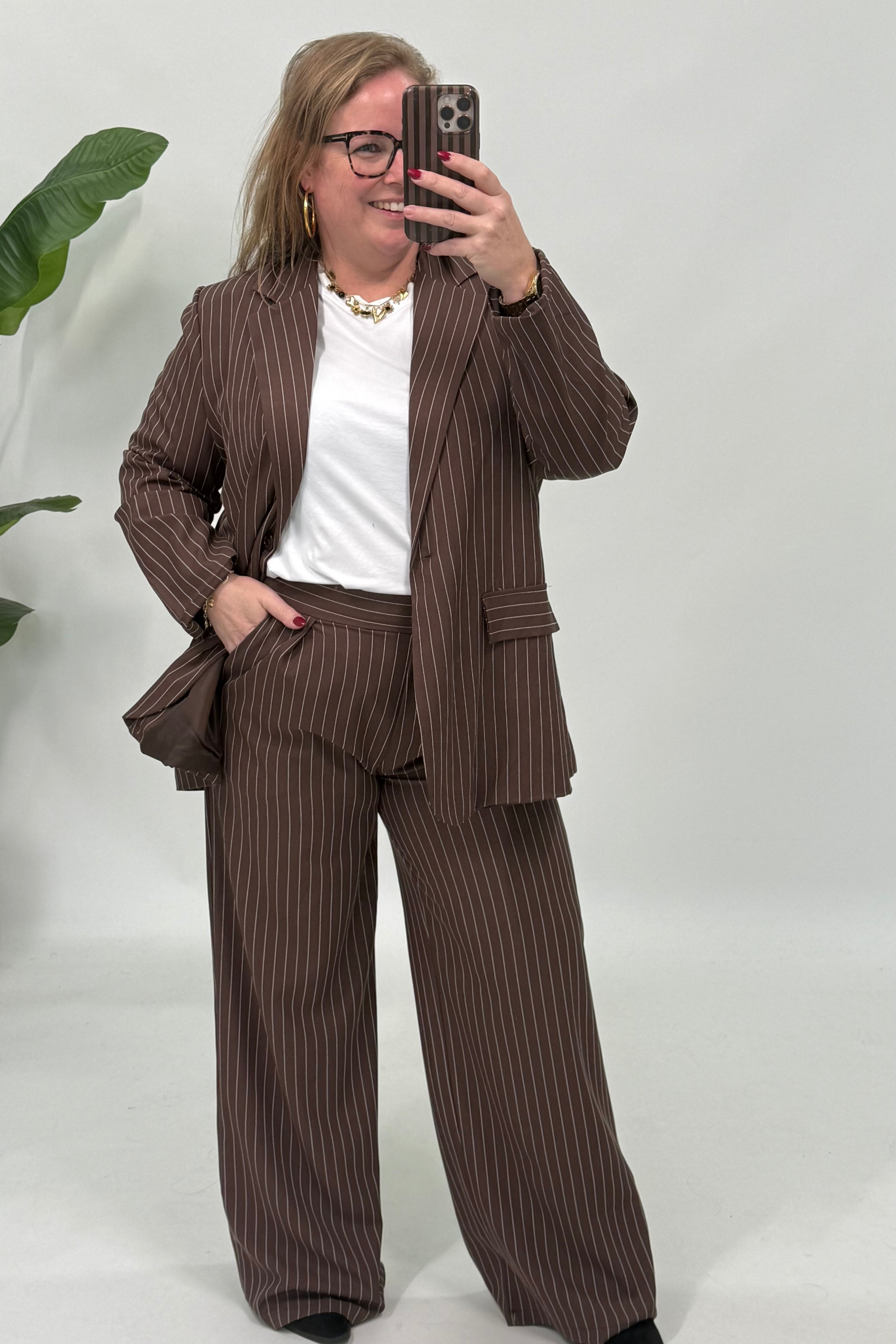 LA KRIJTSTREEP BLAZER BRUIN
