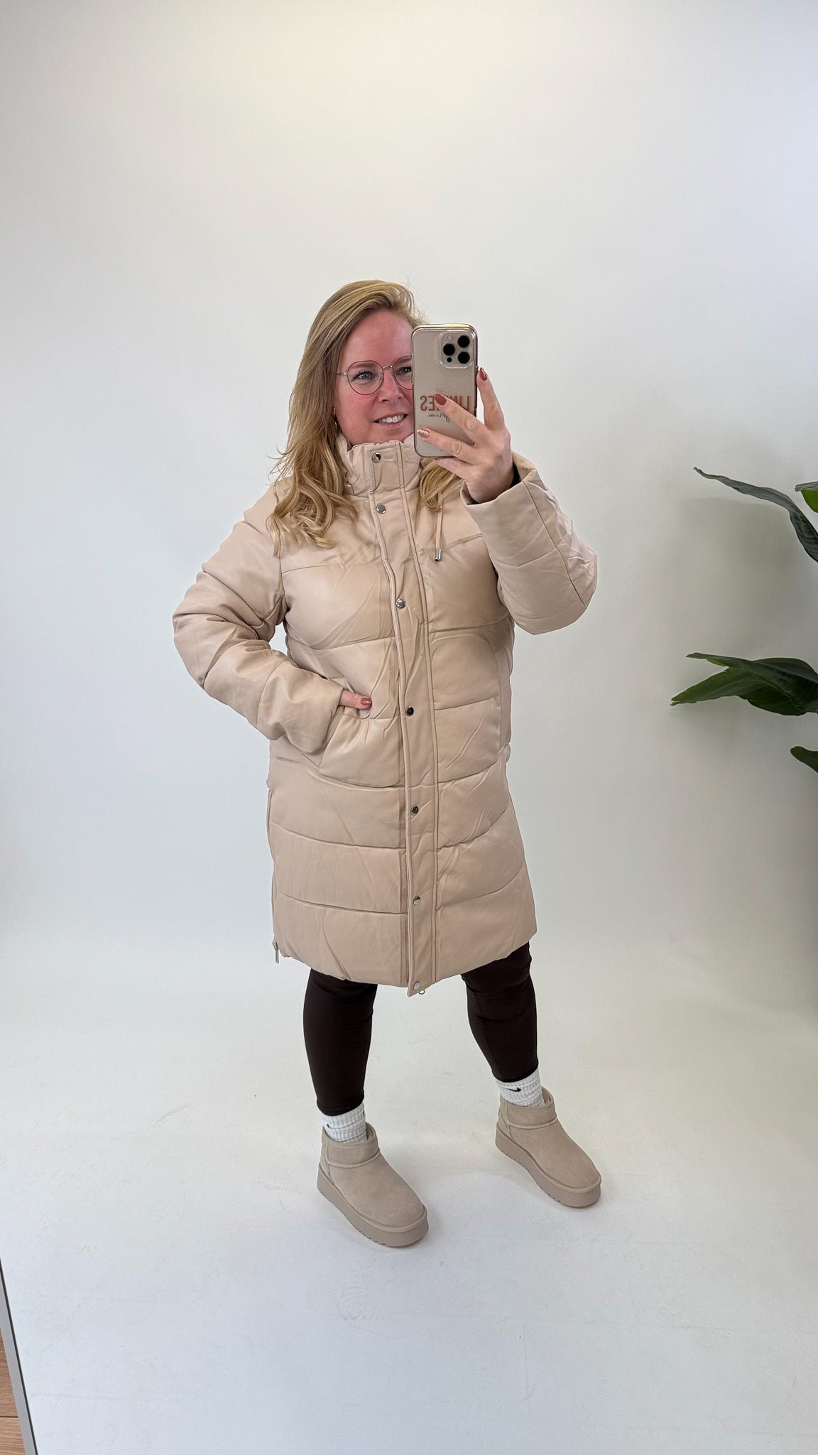 MELBORN WINTER JAS LEATHER LOOK - 1762