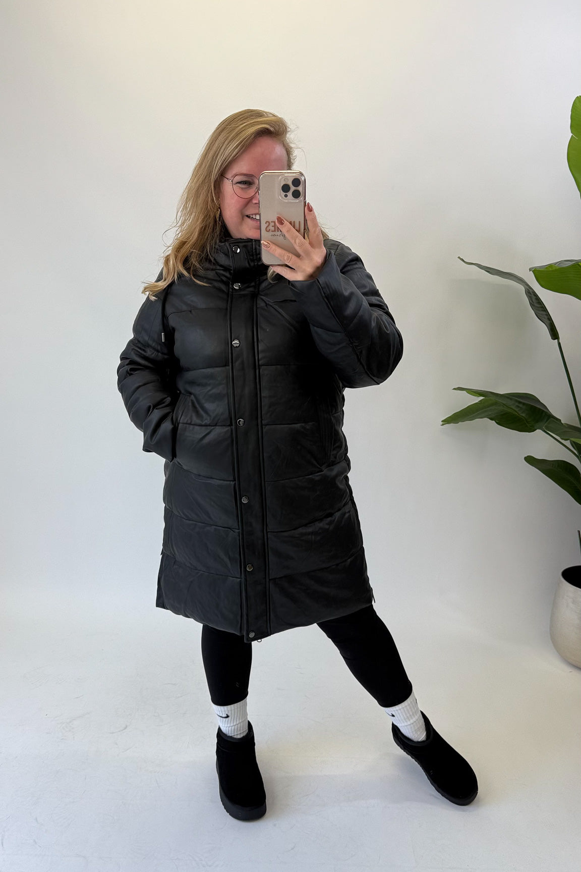 BO DENIM WESTE (38 BIS 50) - SCHWARZ