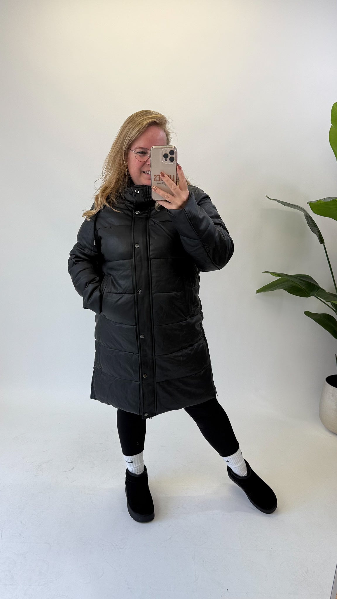 MELBORN WINTER JAS LEATHER LOOK - 1762