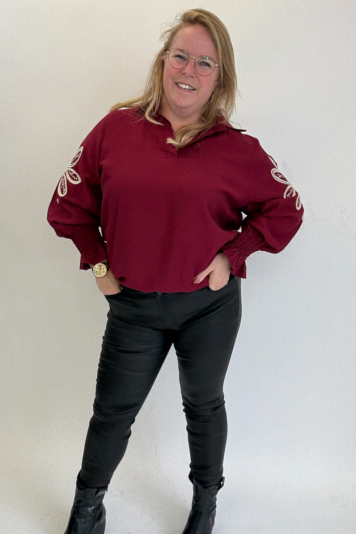 MOM WIDE LEG JEANS MERK GOODIES DJ2456 (40 bis 48) - GRAU