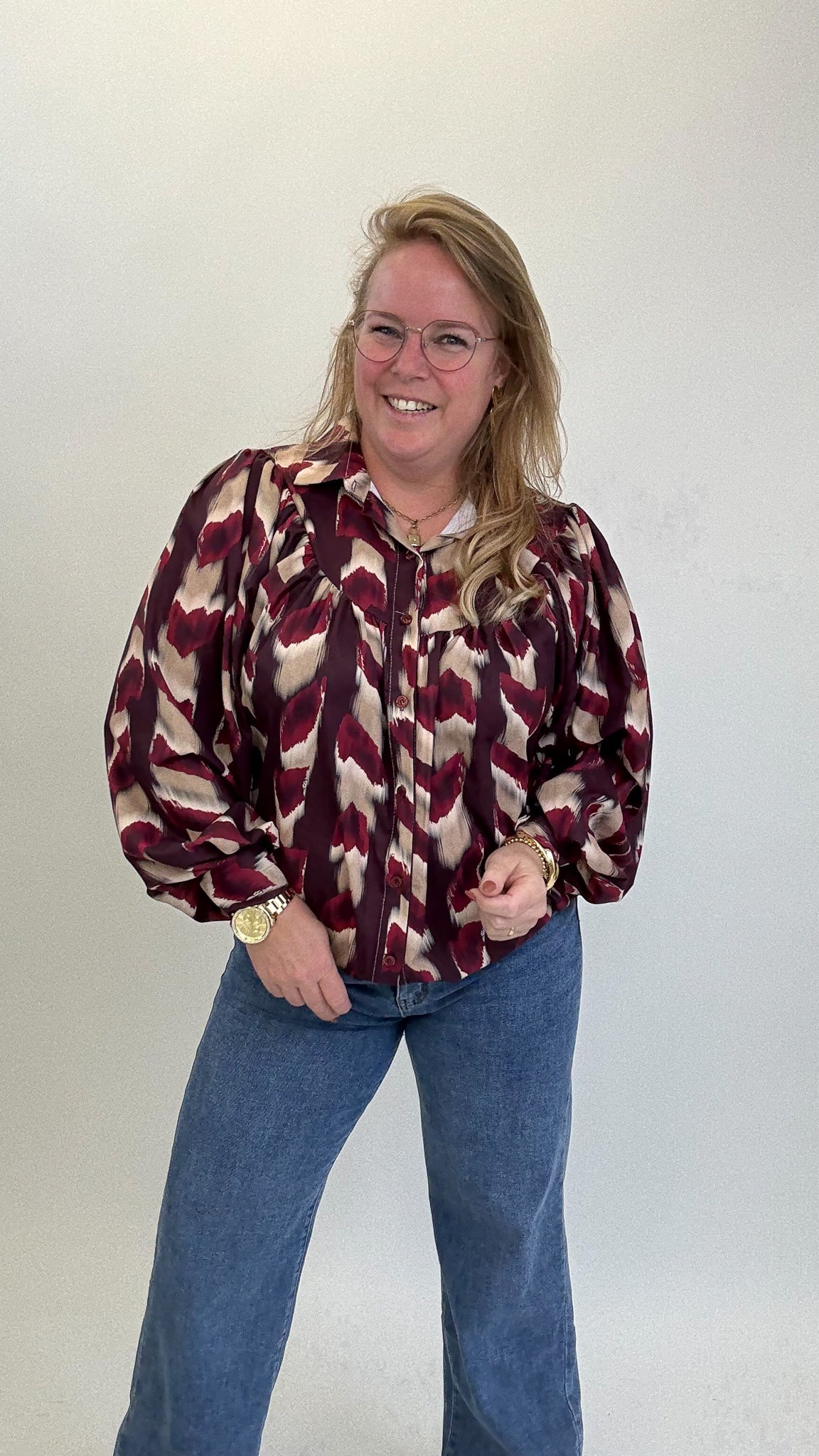 LISA PRINT BLOUSE - 1758