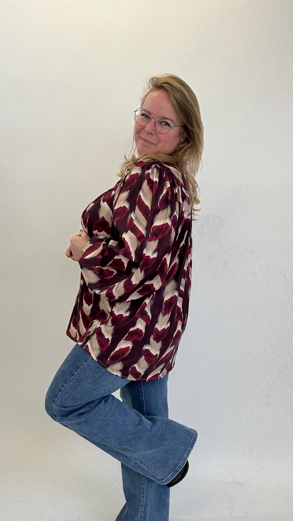 LISA PRINT BLOUSE - 1758