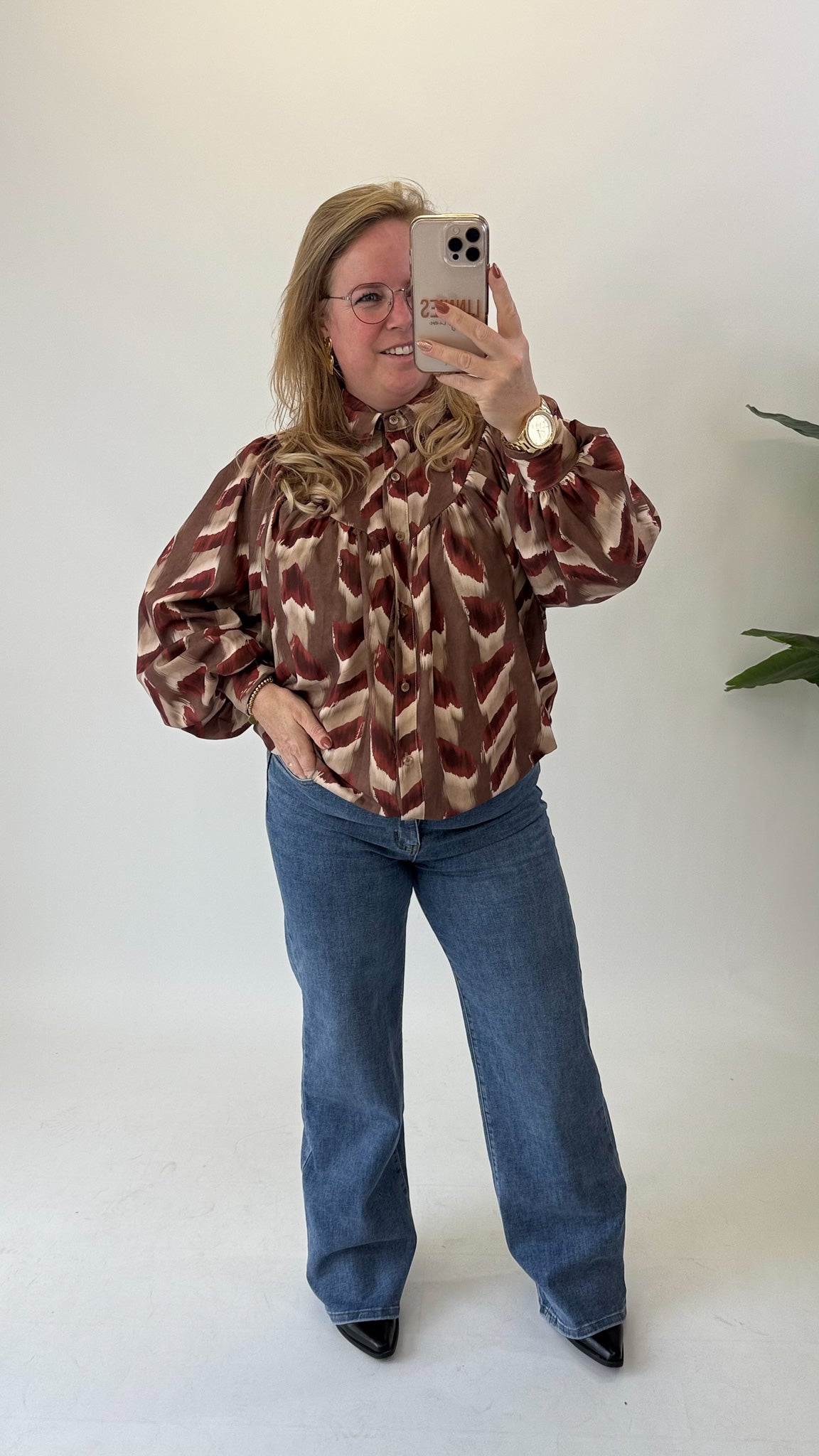 LISA PRINT BLOUSE - 1758