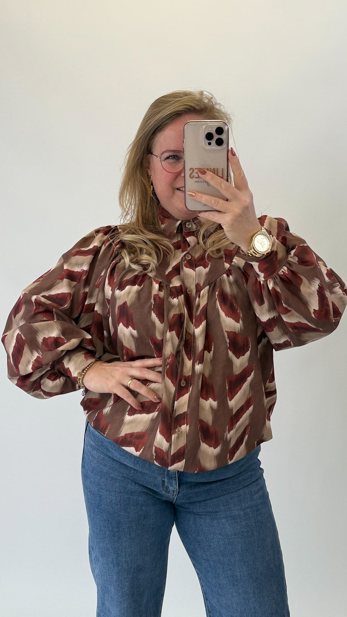 LISA PRINT BLOUSE - 1758