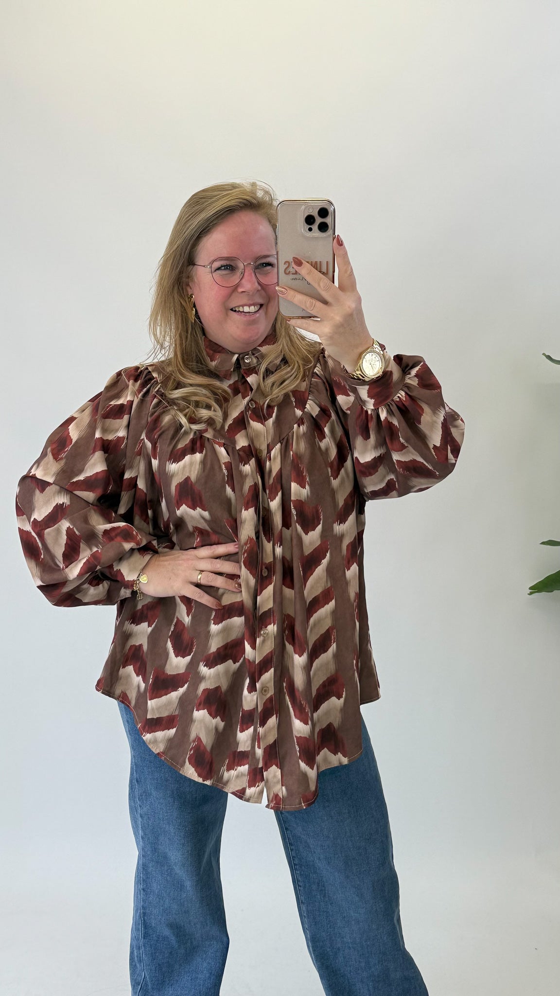 LISA PRINT BLOUSE - 1758